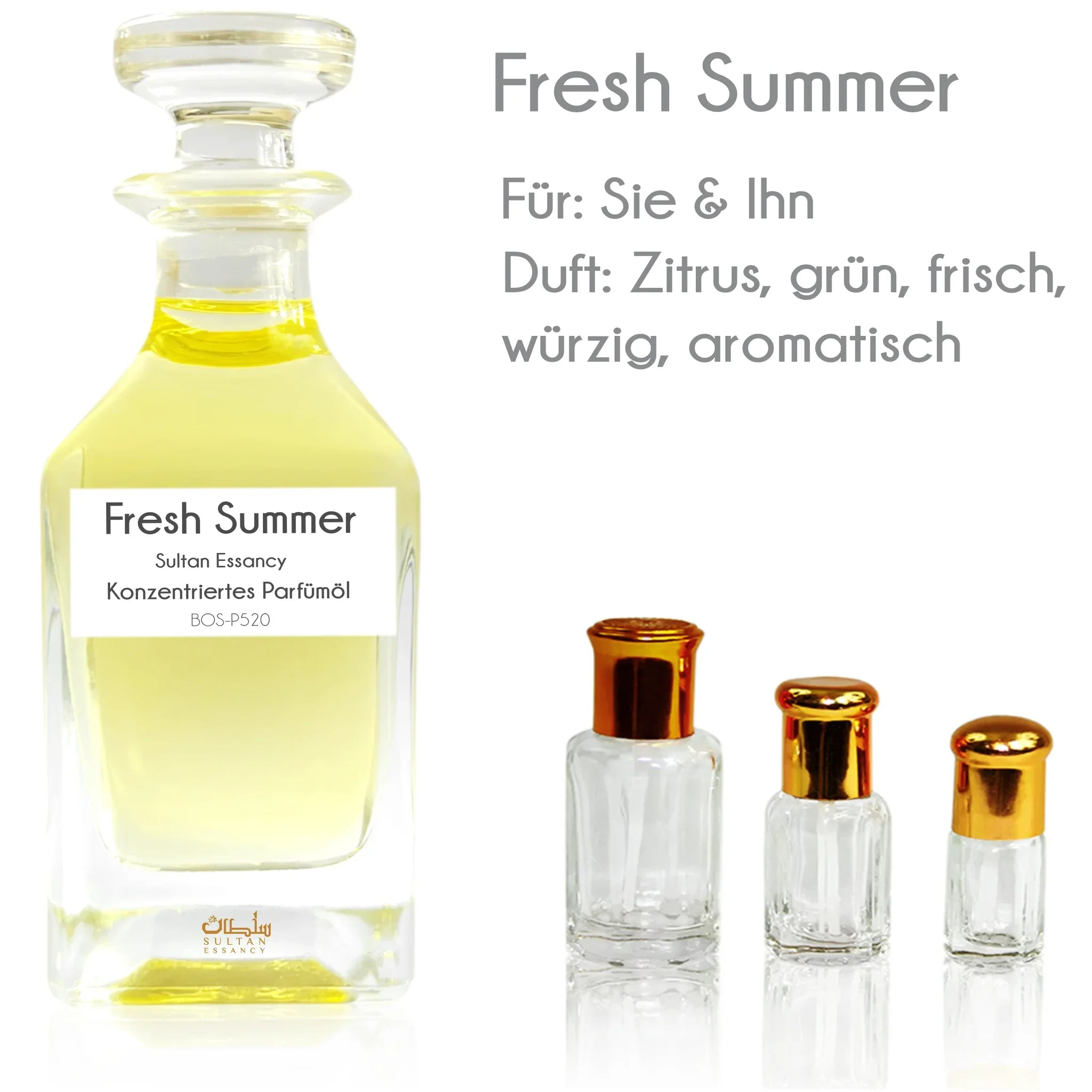 Parfümöl Fresh Summer - Parfüm ohne Alkohol Sultan Essancy | Oriental-Style