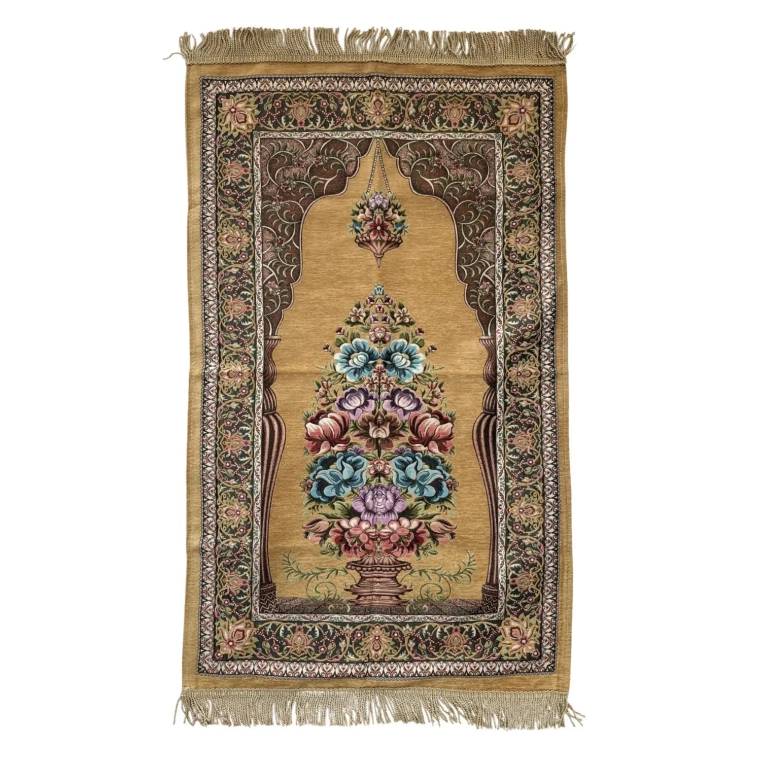 Gebetsteppich Luxus Seccade – Sandgold Oriental-Style | Oriental-Style