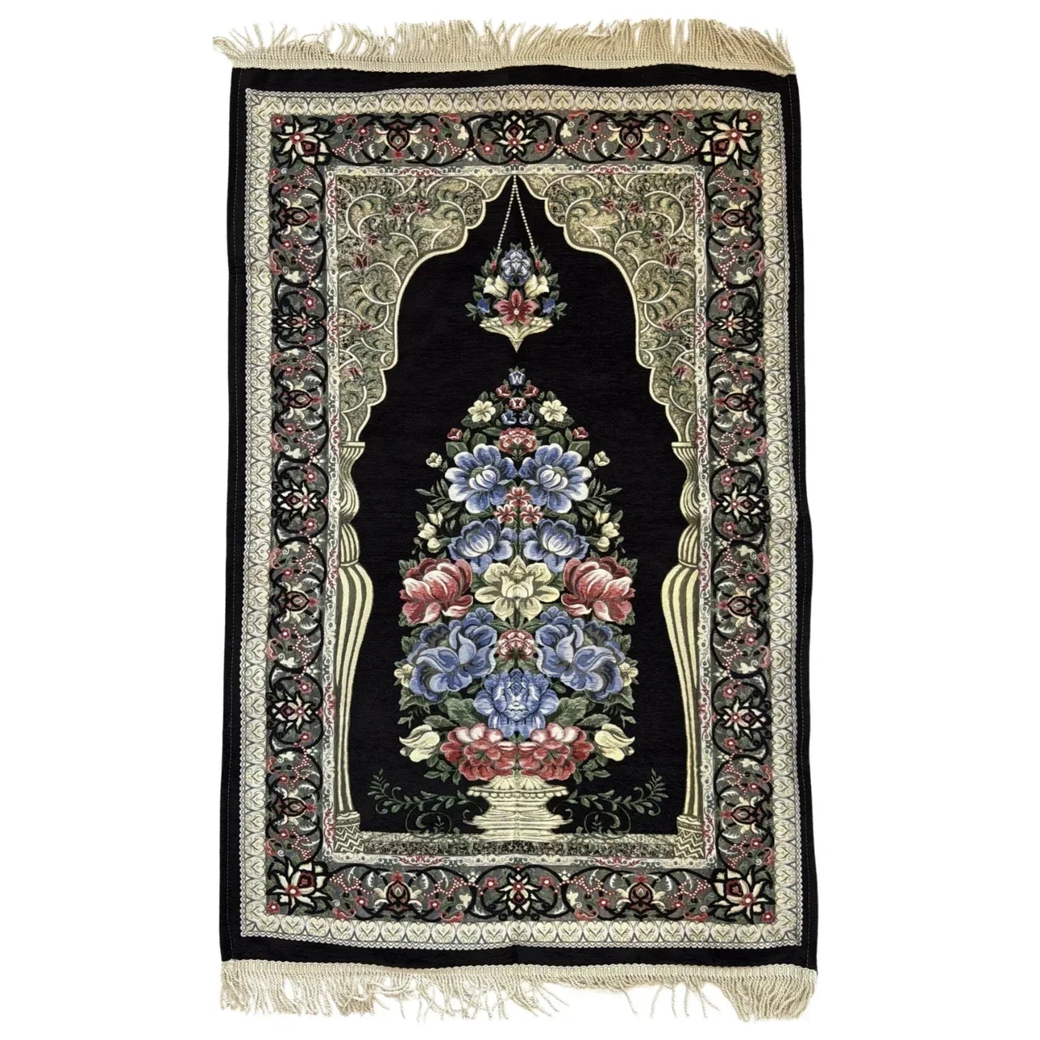 Gebetsteppich Luxus Seccade – Schwarzbronze Oriental-Style | Oriental-Style