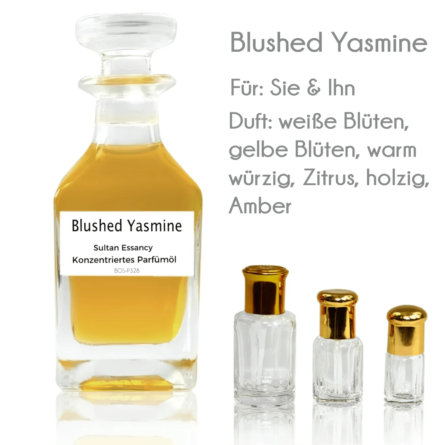 Parfümöl Blushed Yasmine - Attar Parfüm ohne Alkohol Sultan Essancy | Oriental-Style