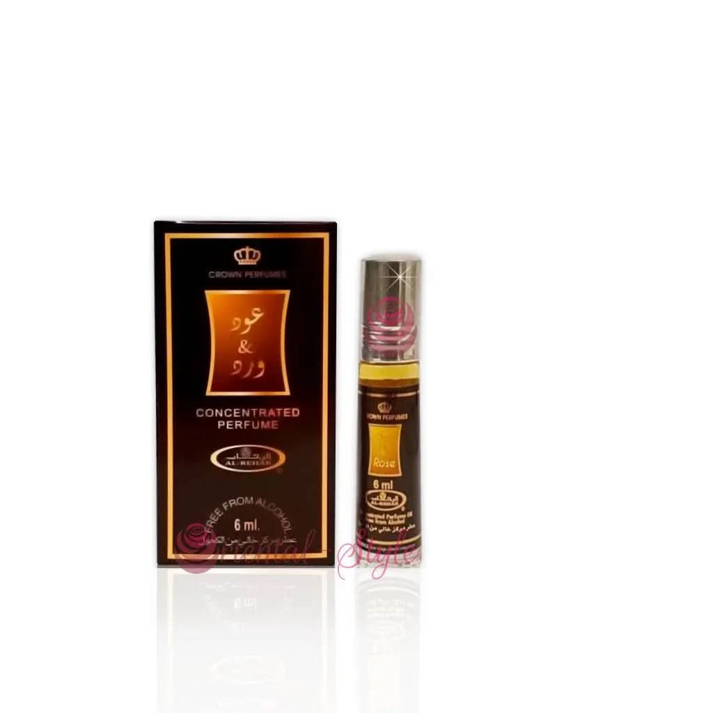 Oud Rose by Al-Rehab – Unisex Oriental-Woody Perfume Oil