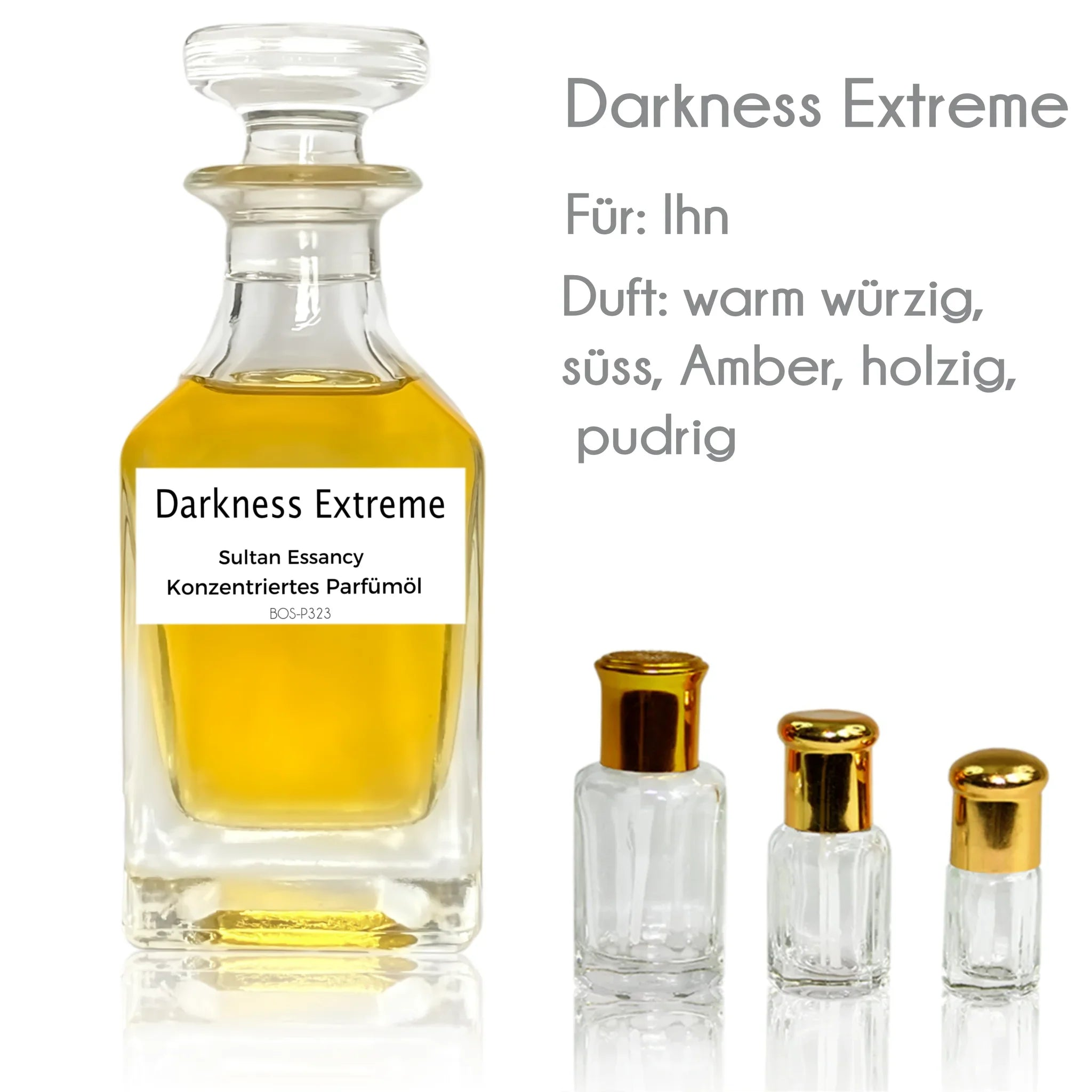 Parfümöl Darkness Extreme - Attar Parfüm ohne Alkohol Sultan Essancy | Oriental-Style