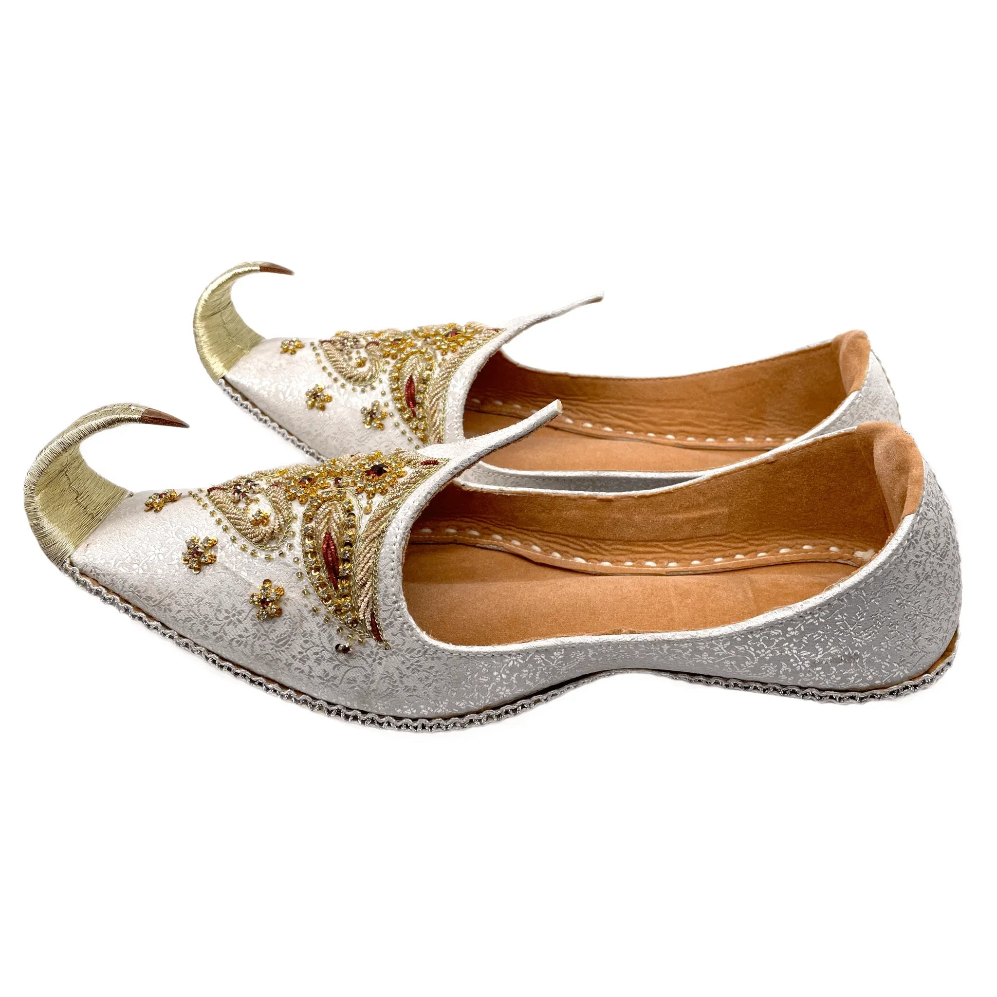 Orientalische Schnabelschuhe - Khussa Schuhe in Creme Oriental-Style | Oriental-Style