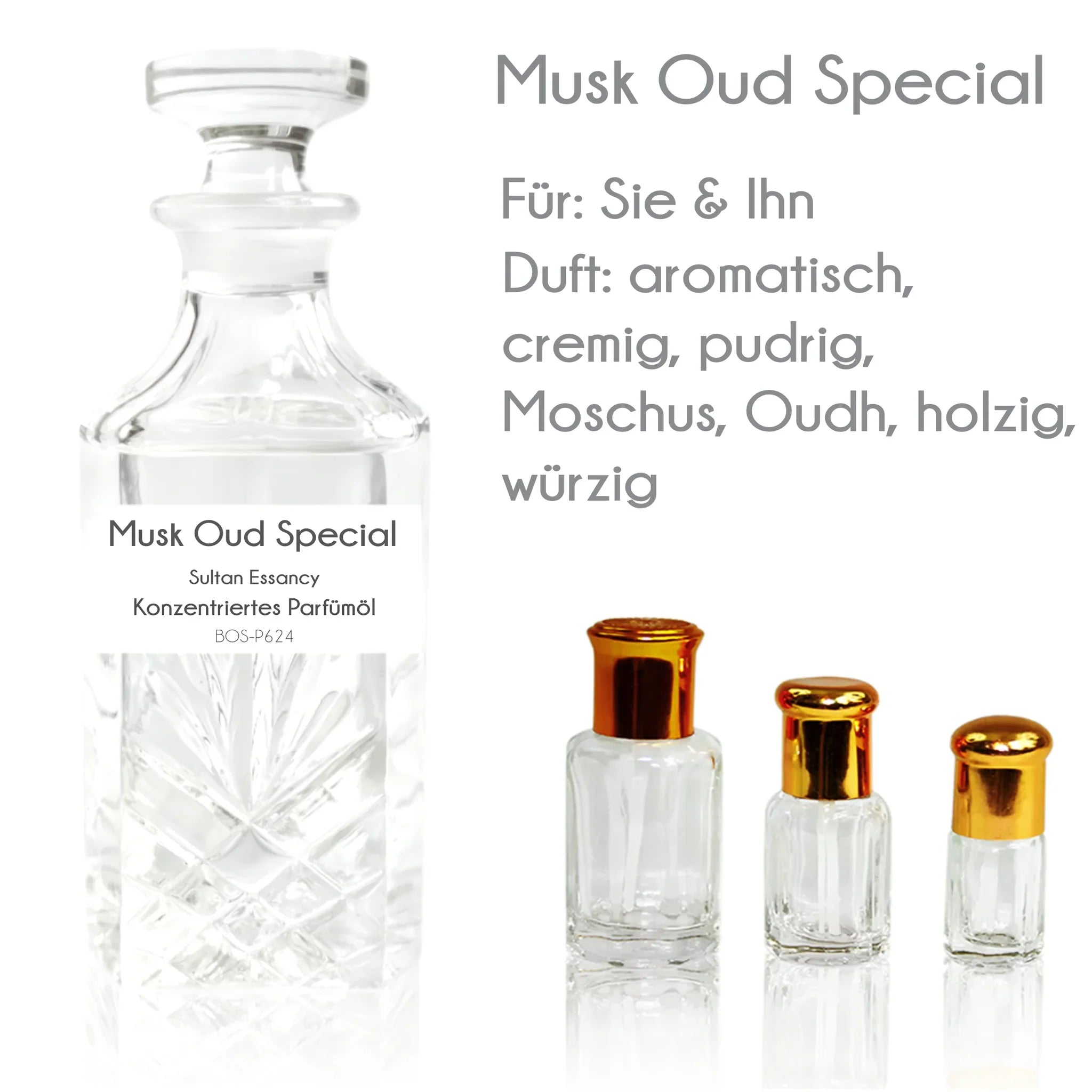 Parfümöl Musk Oudh Special - Attar Parfüm ohne Alkohol Sultan Essancy | Oriental-Style