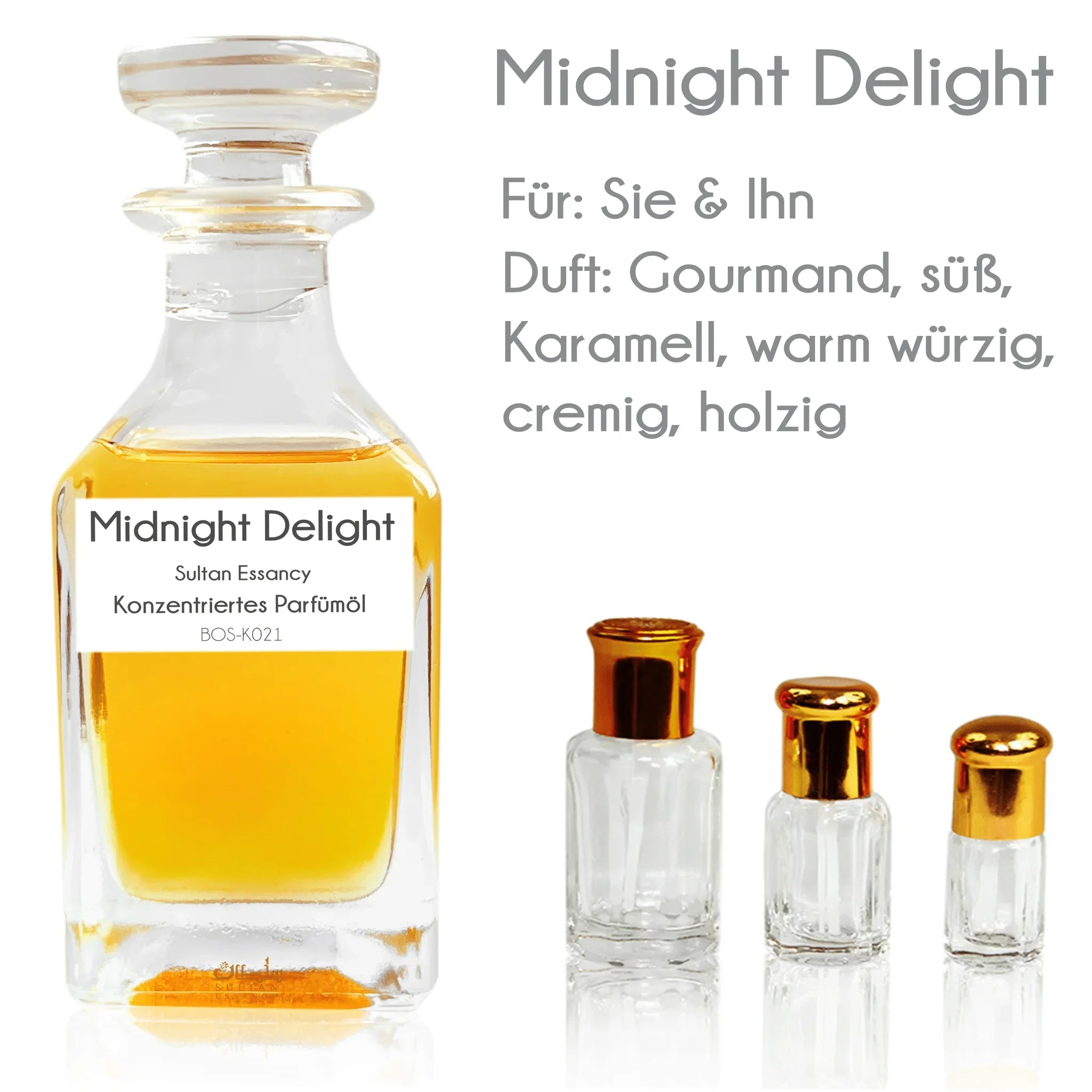 Parfümöl Midnight Delight - Parfüm ohne Alkohol Sultan Essancy | Oriental-Style