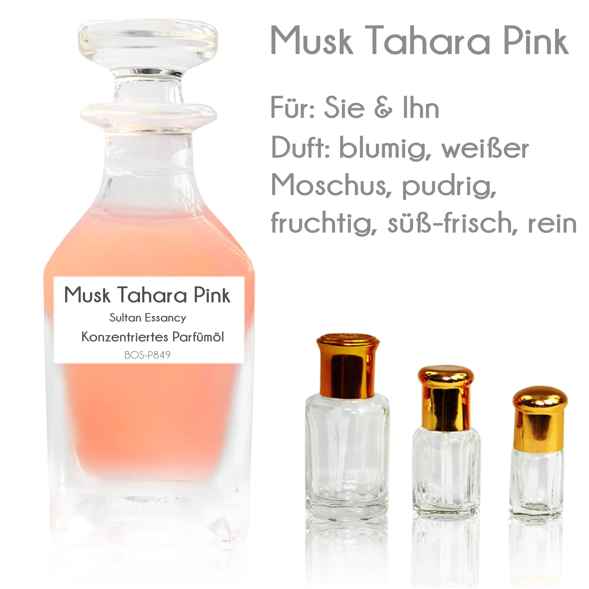 Parfümöl Musk Al Tahara Pink - Parfüm ohne Alkohol Sultan Essancy | Oriental-Style