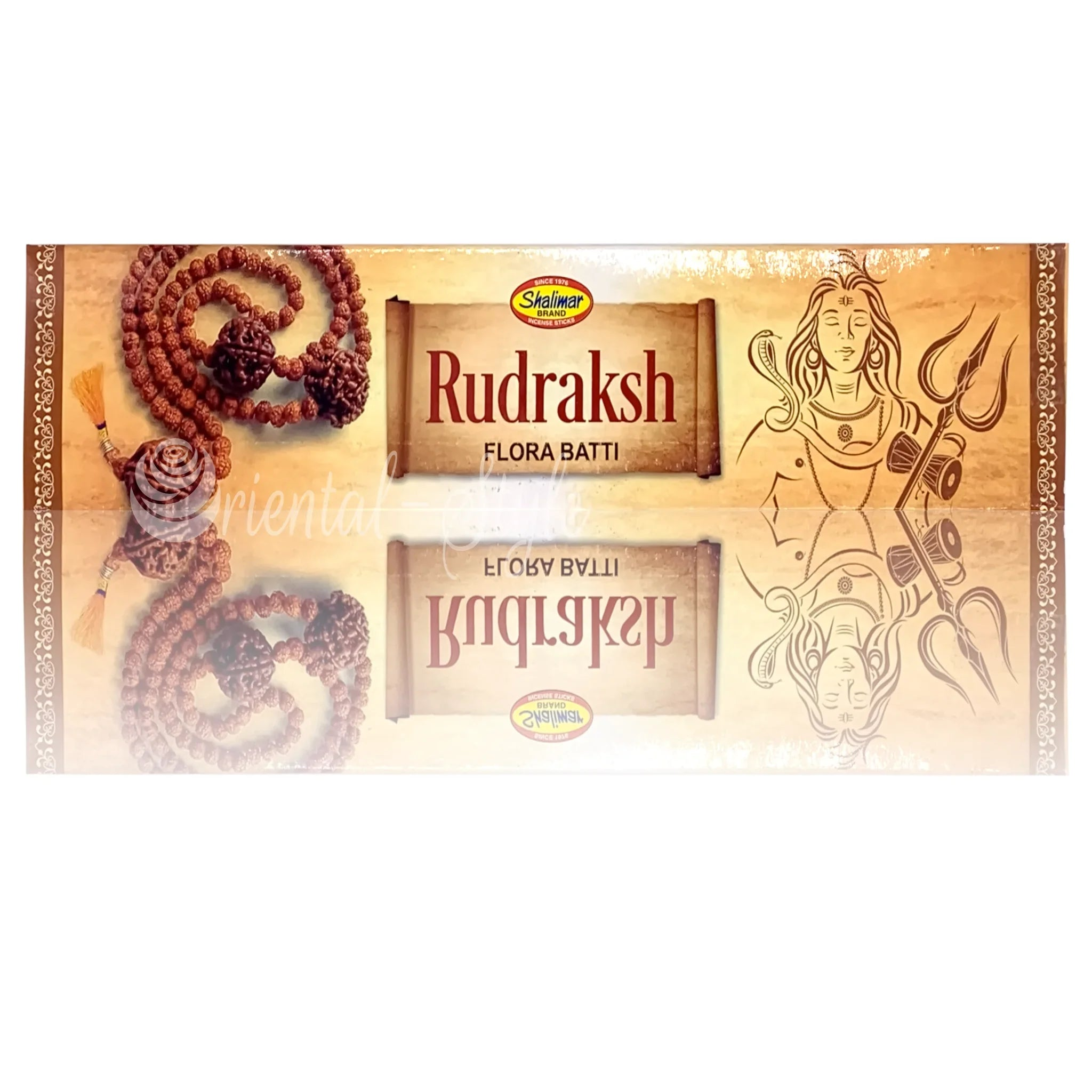Premium Räucherstäbchen Rudraksh mit Blütenduft (20g) Shalimar | Oriental-Style
