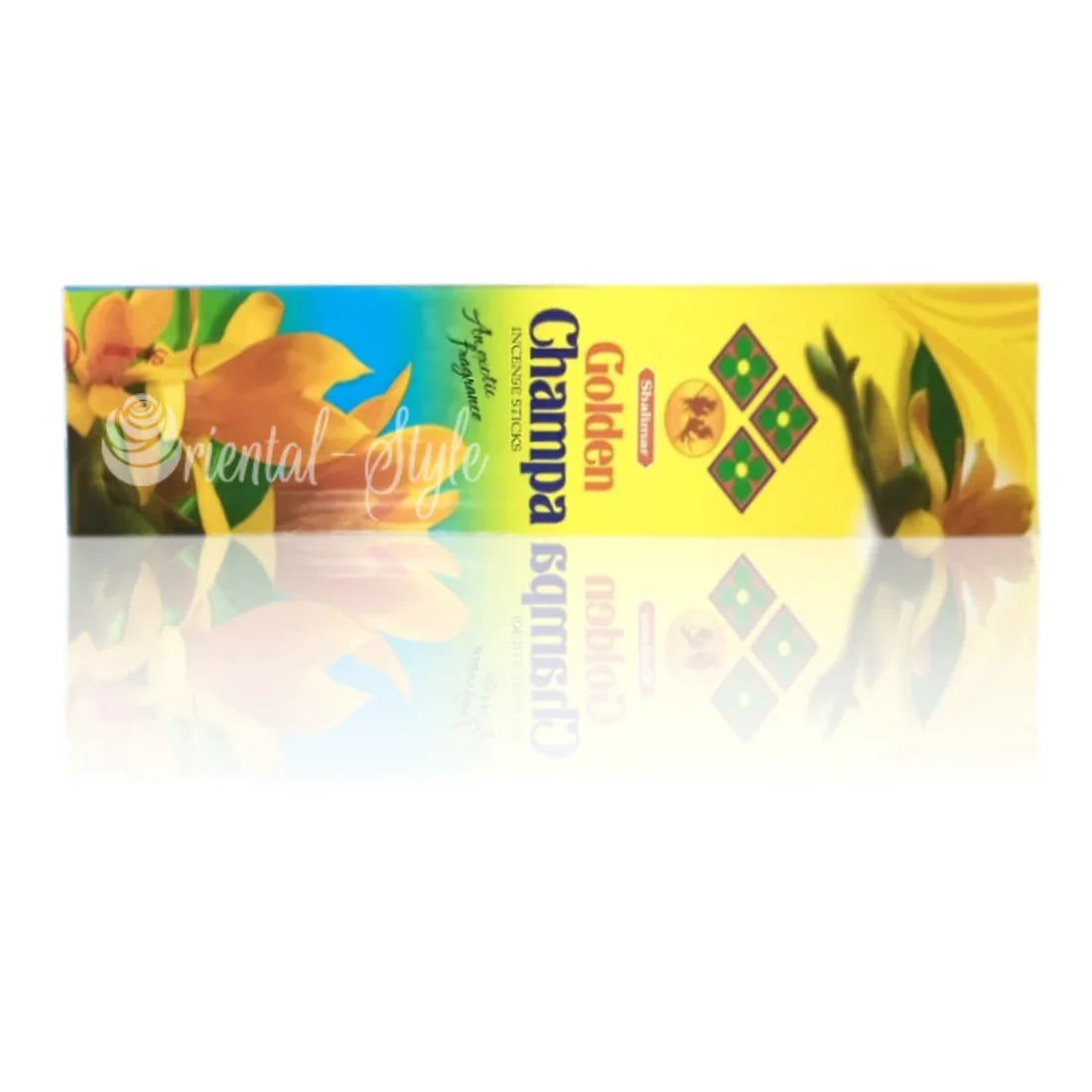 Räucherstäbchen Golden Champ mit Frangipani (20g) Shalimar | Oriental-Style