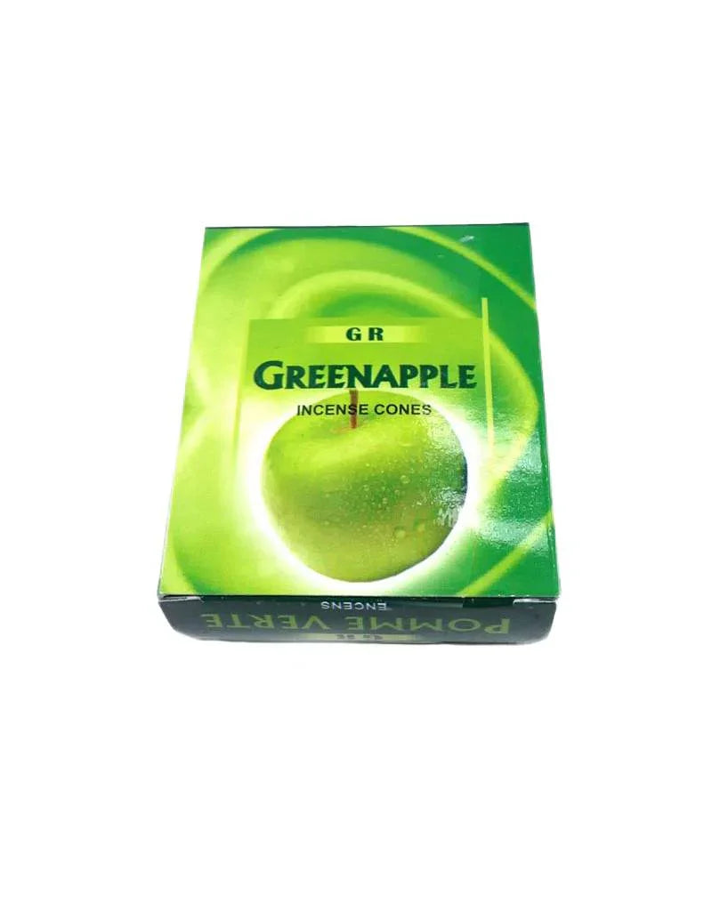 Räucherkegel Grüner Apfel mit Halter (10 Stück) Oriental-Style | Oriental-Style
