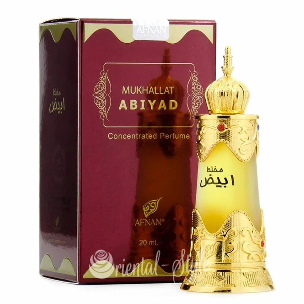 Konzentriertes Parfümöl Mukhallat Abiyad - Parfüm ohne Alkohol Afnan | Oriental-Style