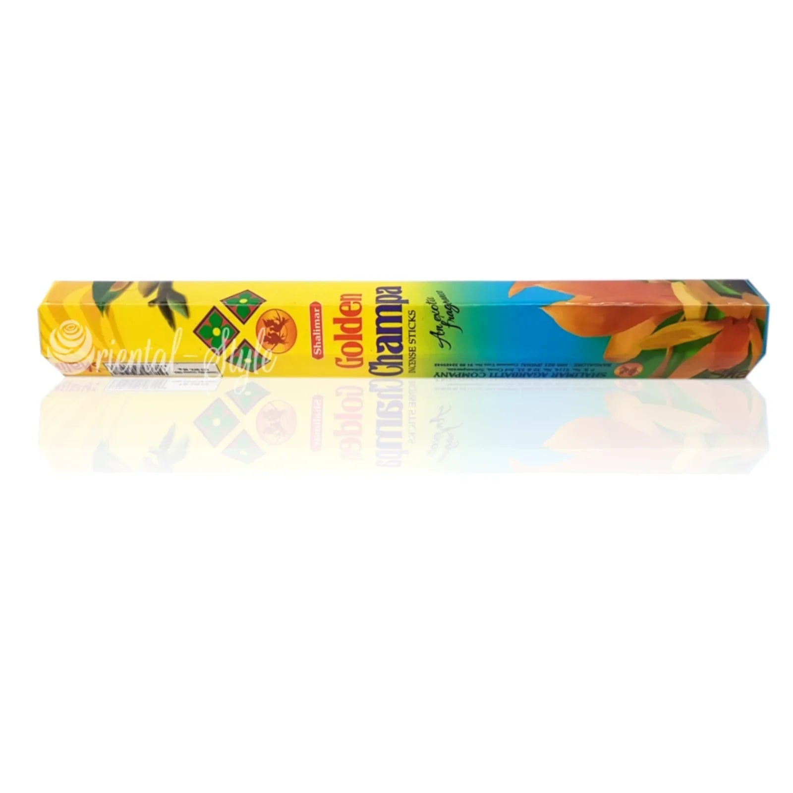 Räucherstäbchen Golden Champ mit Frangipani (20g) Shalimar | Oriental-Style