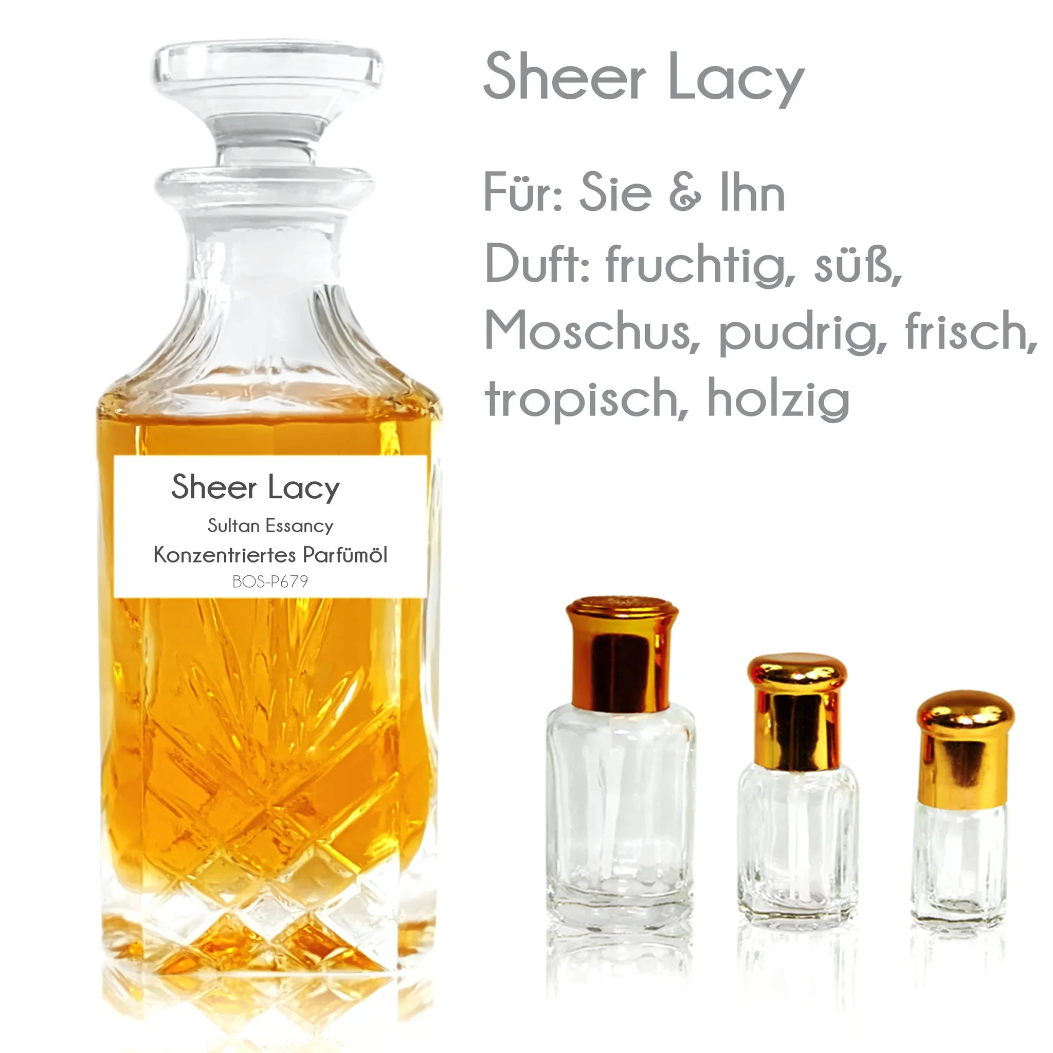 Parfümöl Sheer Lacy - Konzentriertes Attar Parfüm Sultan Essancy | Oriental-Style