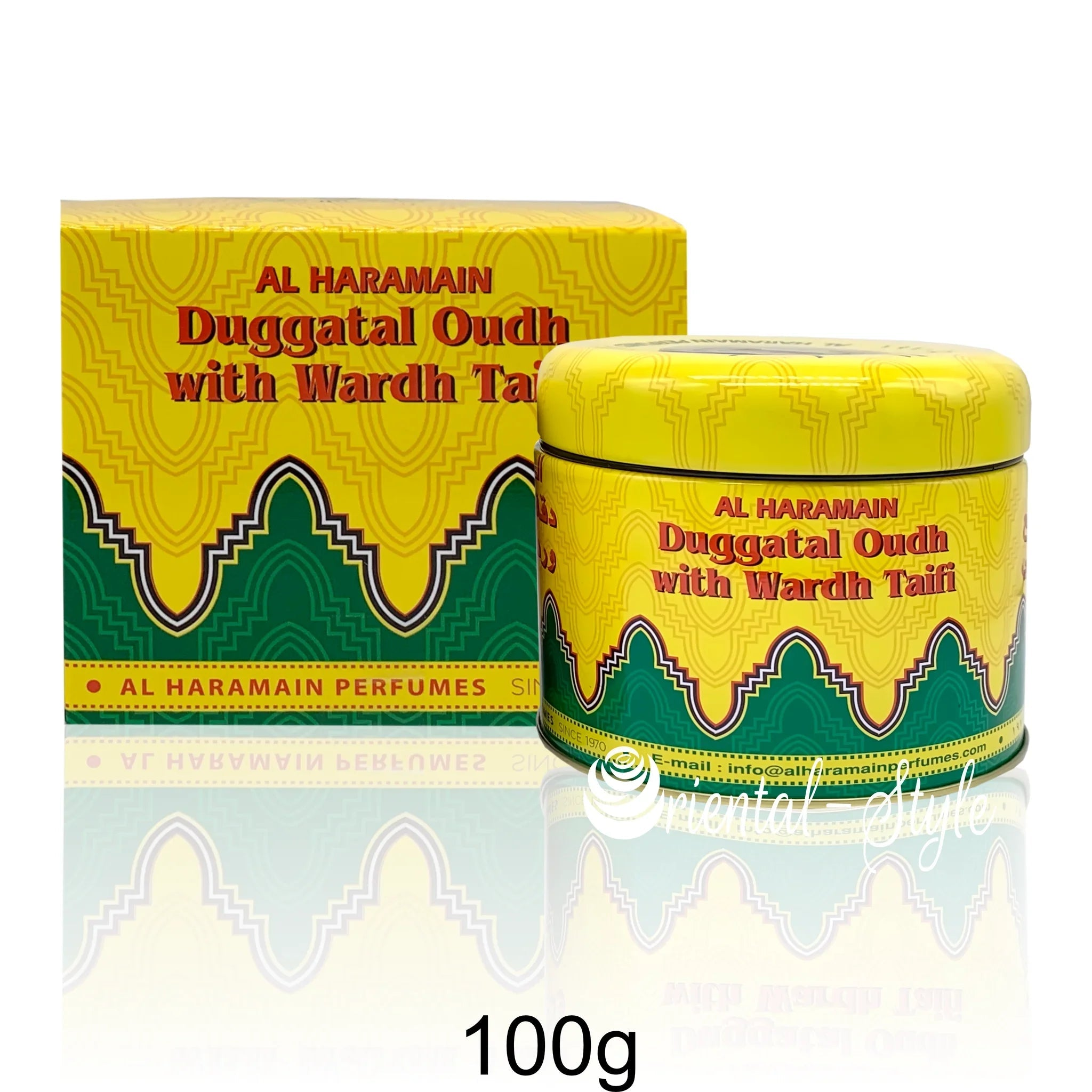 Bakhoor Duggatal Oudh With Wardh Taifi Al Haramain Räucherwerk Al Haramain | Oriental-Style