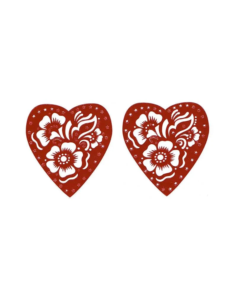 Selbstklebende Hennaschablone - Herz für Hennatattoos Oriental-Style | Oriental-Style