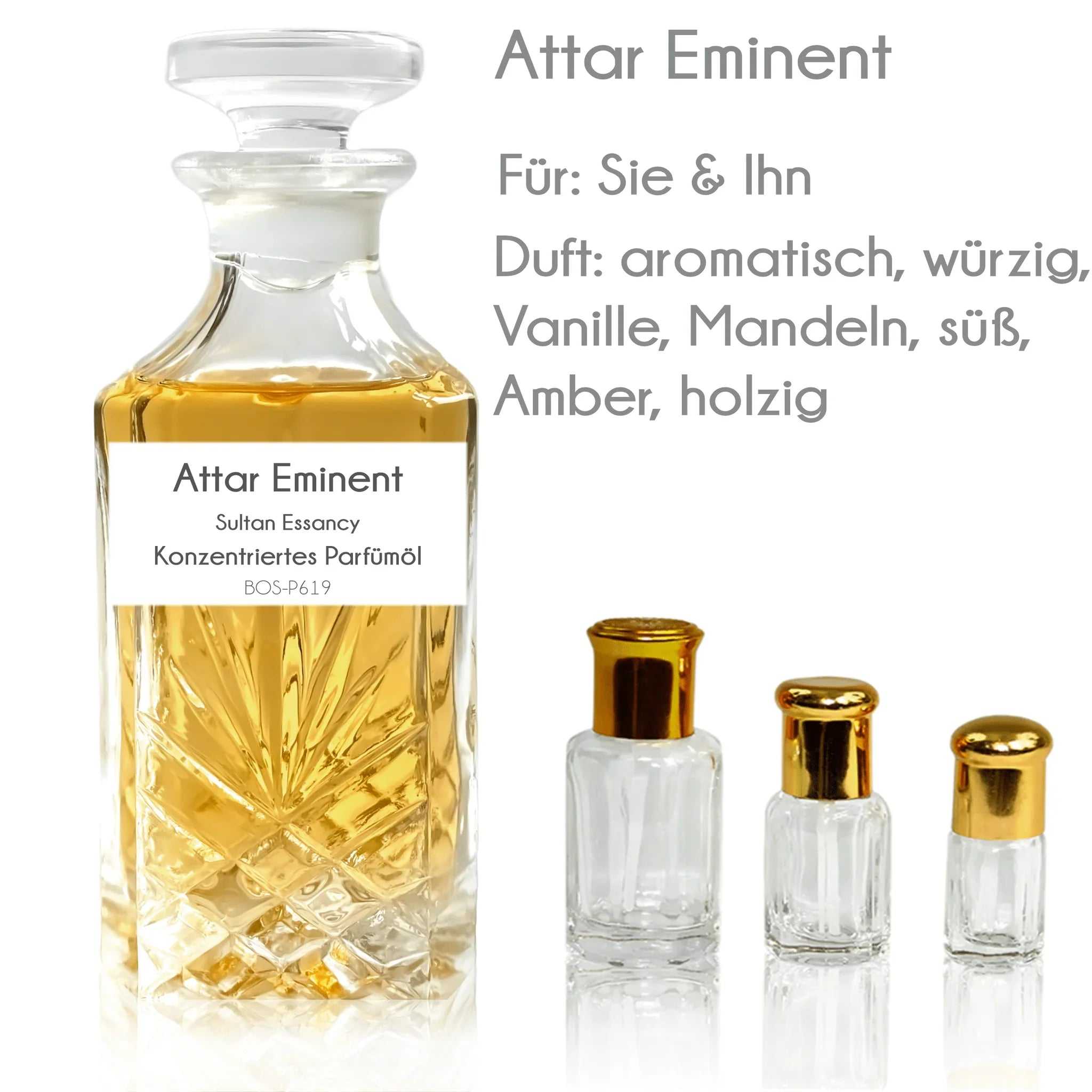 Parfümöl Attar Eminent - Attar Parfüm ohne Alkohol Sultan Essancy | Oriental-Style