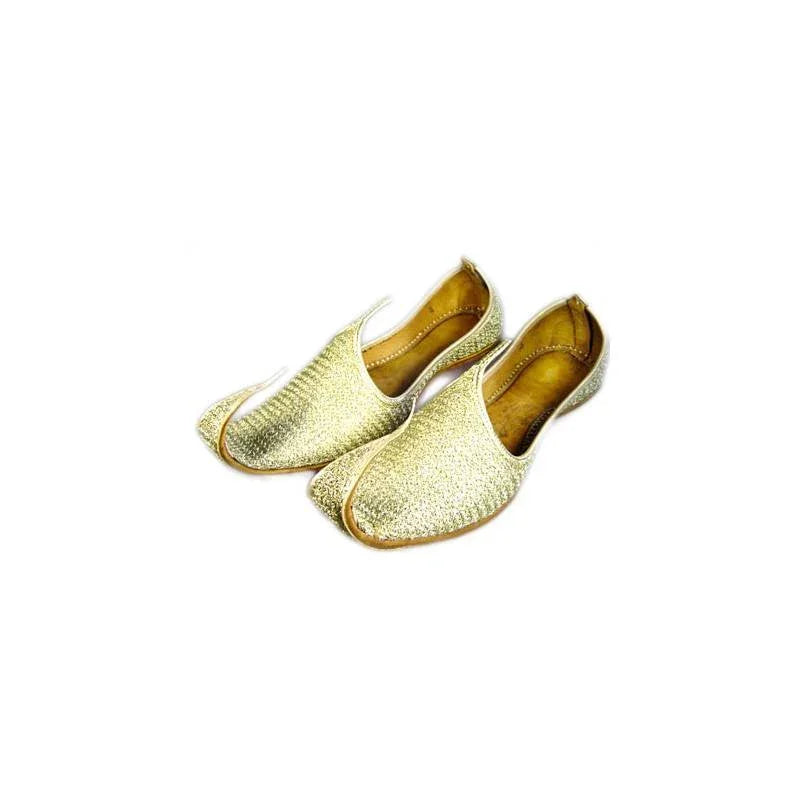 Indische Schnabelschuhe - Indische Khussa Schuhe in Gold Oriental-Style | Oriental-Style