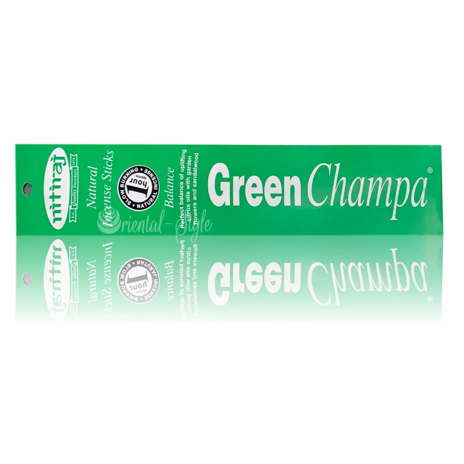 Premium Räucherstäbchen Green Champa Balance (10g) Nitiraj | Oriental-Style