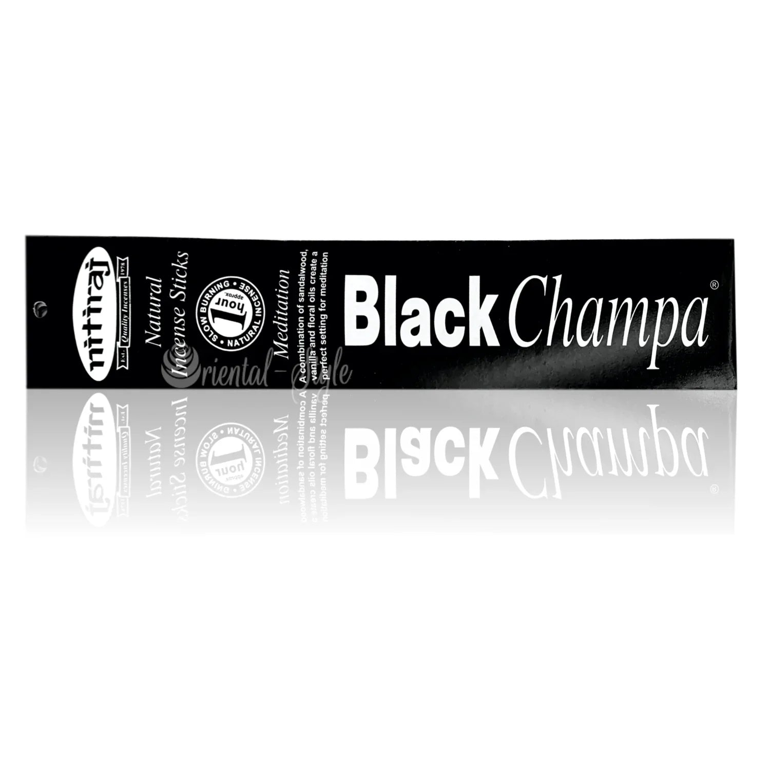 Premium Räucherstäbchen Black Champa Meditation(10g) Nitiraj | Oriental-Style