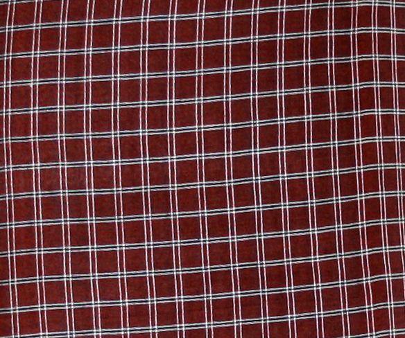 Dhoti -Hüfttuch Beinkleid - Dunkelrot kariert Oriental-Style | Oriental-Style