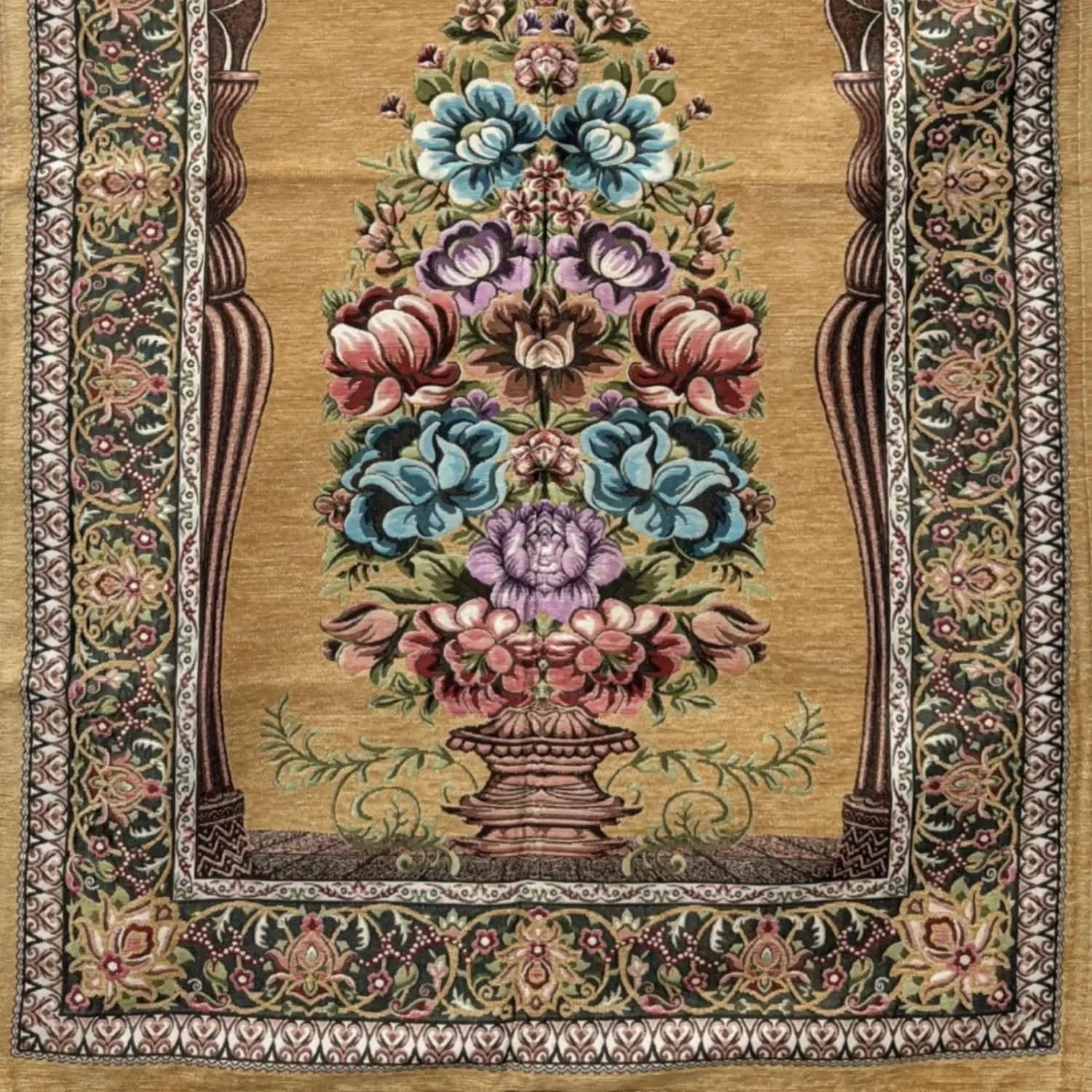 Gebetsteppich Luxus Seccade – Sandgold – Duft von Oriental - Style | oriental - style.de