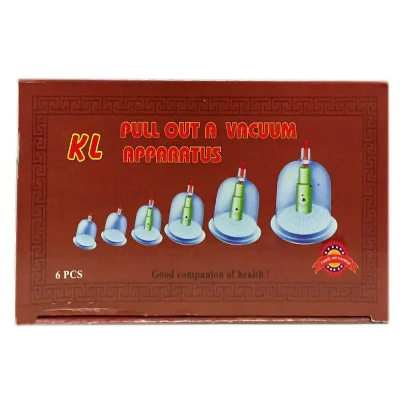 Schröpf Set mit 6 Schröpfgläsern inkl. Vakuumpumpe Oriental-Style | Oriental-Style