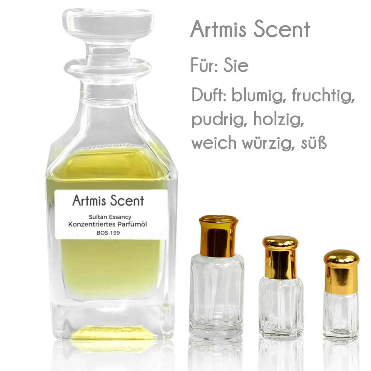 Konzentriertes Parfümöl Artmis Scent - Parfüm ohne Alkohol – Duft von Oriental - Style | oriental - style.de