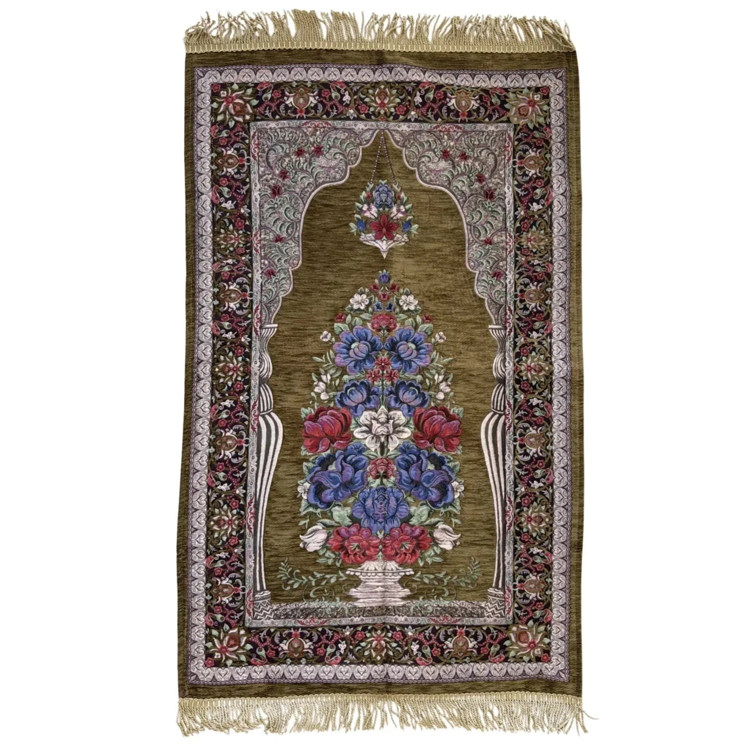 Gebetsteppich Luxus Seccade – Olivgold Oriental-Style | Oriental-Style