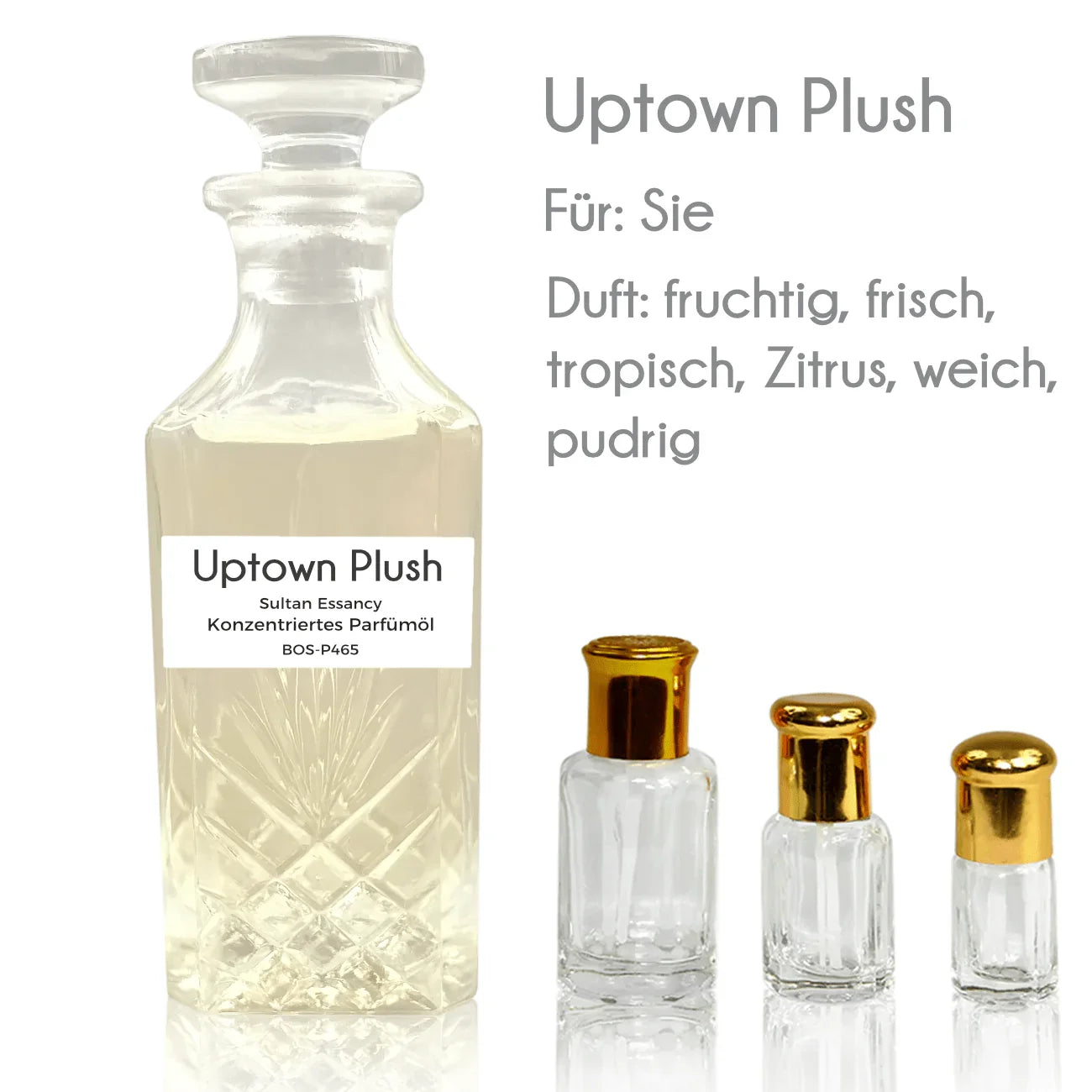 Parfümöl Uptown Plush - Attar Parfüm ohne Alkohol Sultan Essancy | Oriental-Style