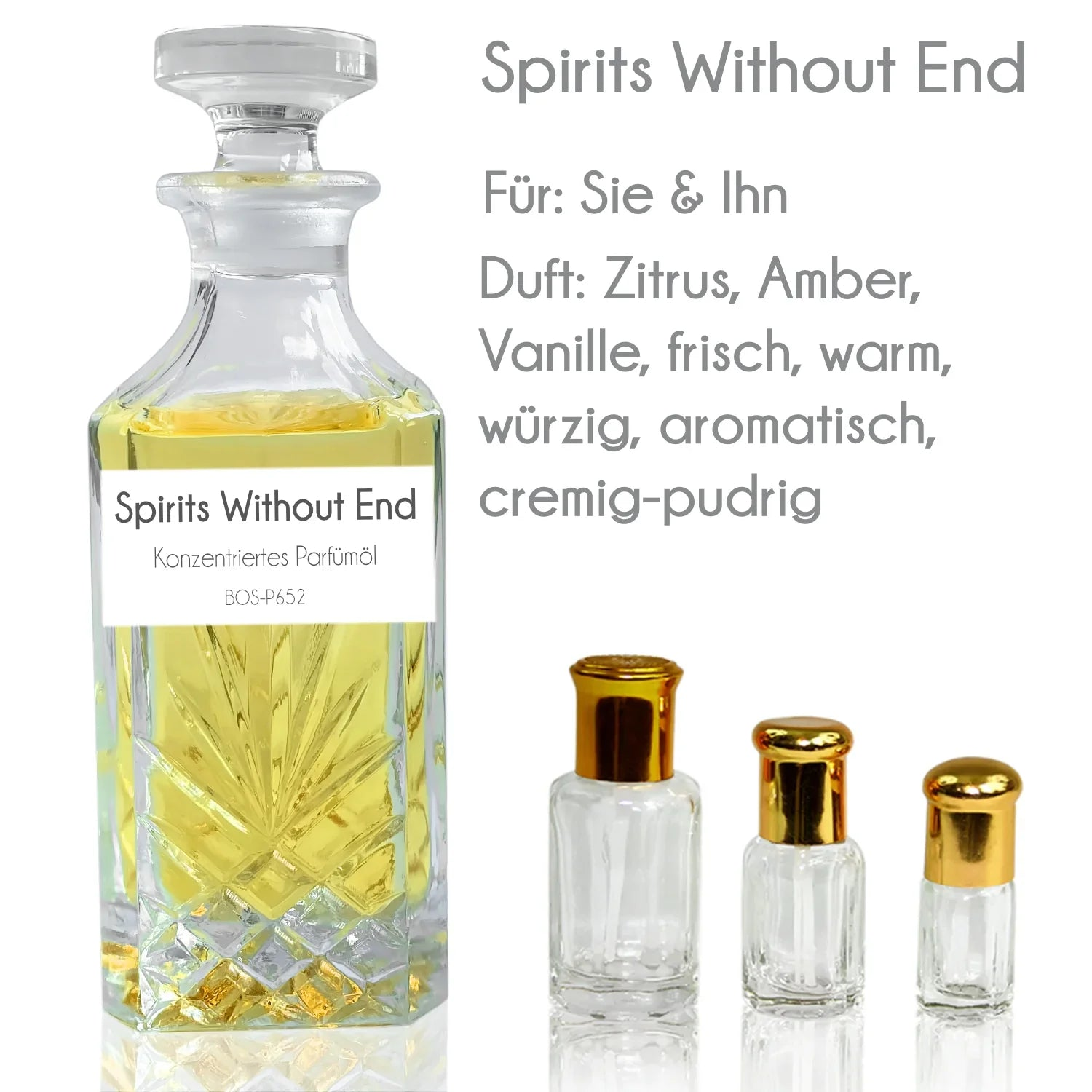 Parfümöl Spirits Without End - Attar Parfüm ohne Alkohol Sultan Essancy | Oriental-Style