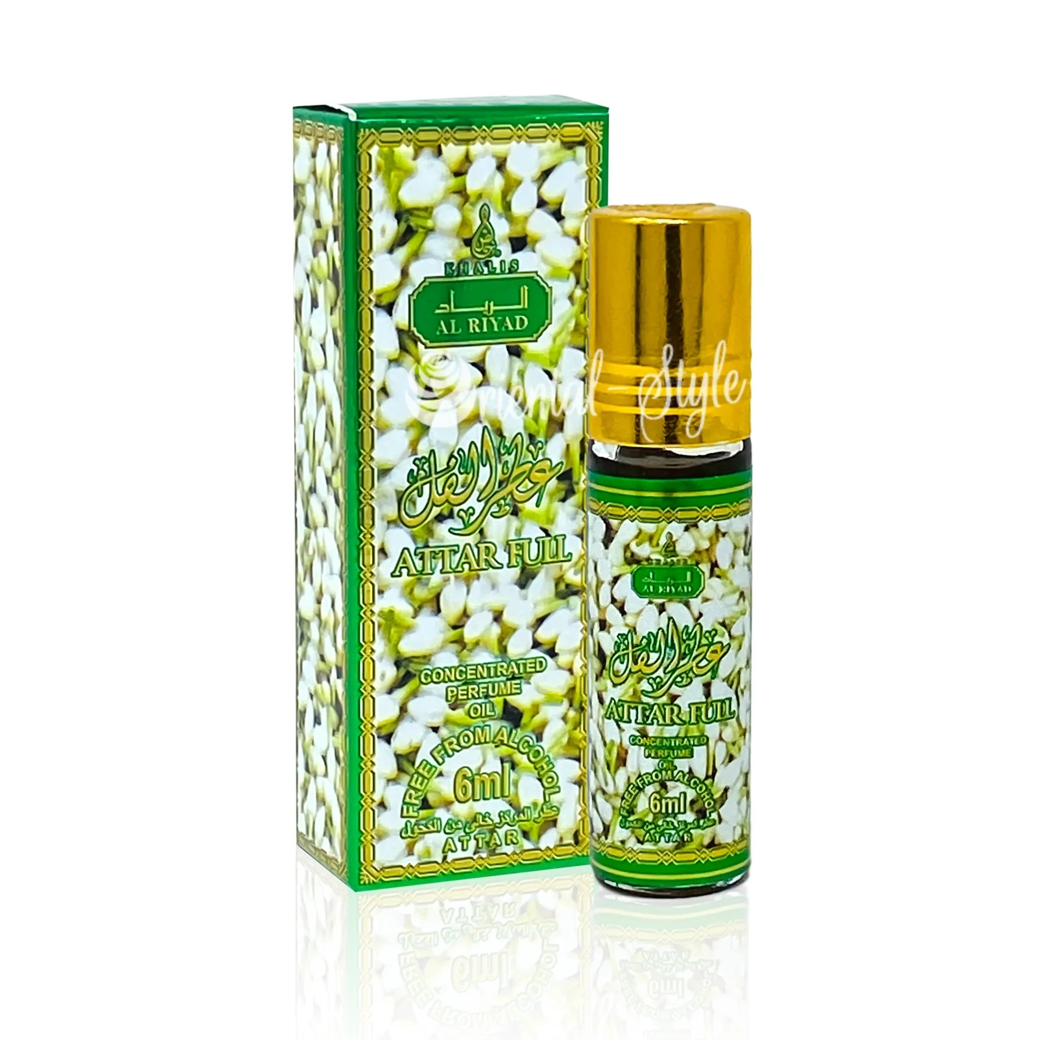 Parfümöl Attar Full Jasmin New Edition 6ml - Parfümöl ohne Alkohol Khalis | Oriental-Style