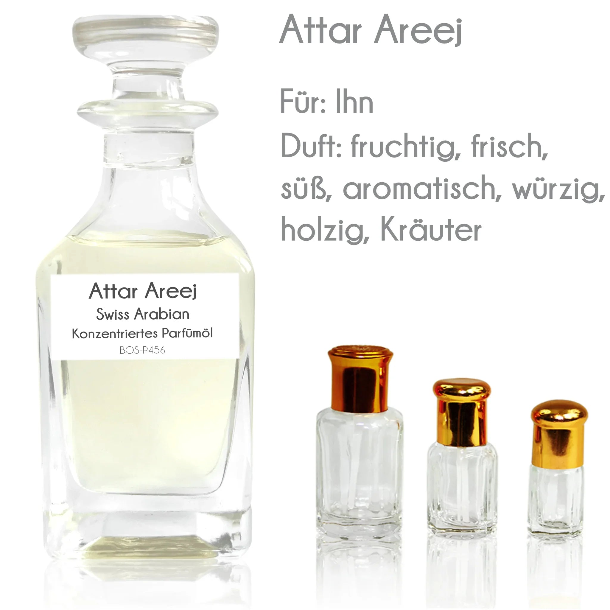 Parfümöl Attar Areej Swiss Arabian - Attar Parfüm ohne Alkohol Swiss Arabian | Oriental-Style