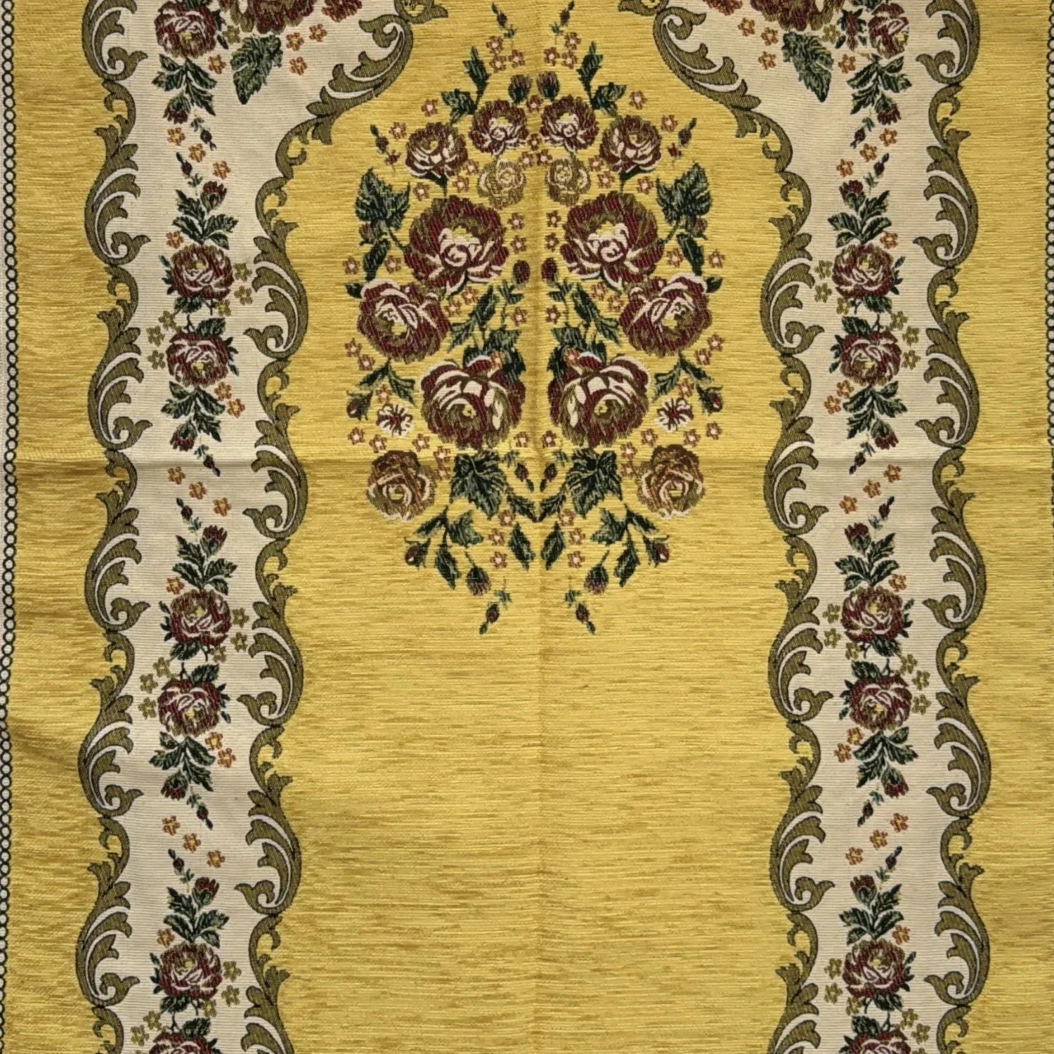 Gebetsteppich Seccade mit Mihrab in Safrangelb Oriental-Style | Oriental-Style