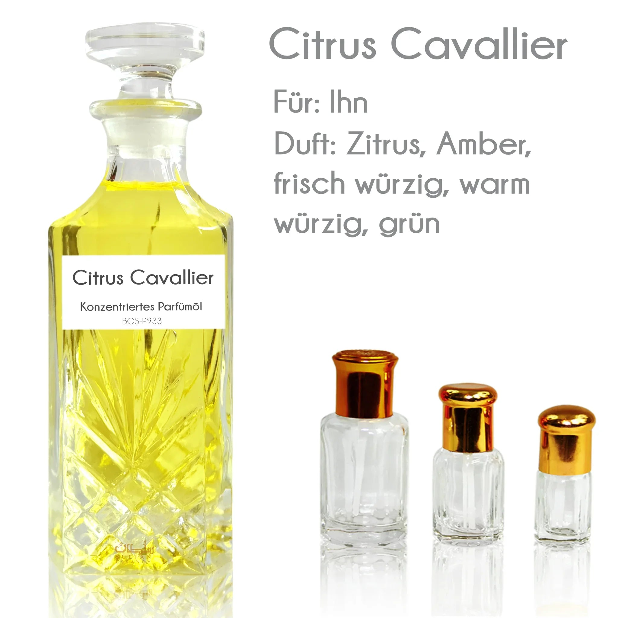Parfümöl Citrus Cavallier - Parfüm ohne Alkohol Sultan Essancy | Oriental-Style