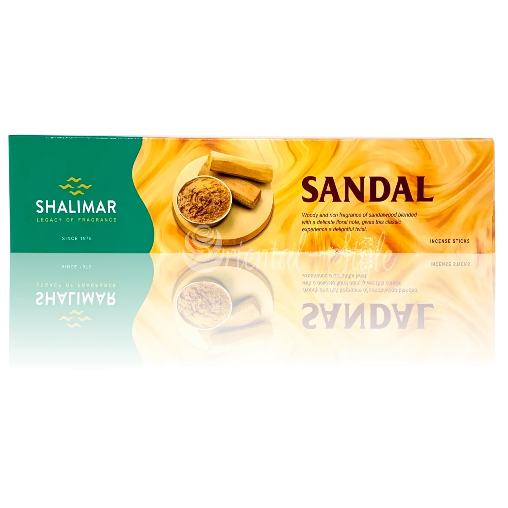 Premium Räucherstäbchen Sandal mit Sandelholz (40g) Shalimar | Oriental-Style