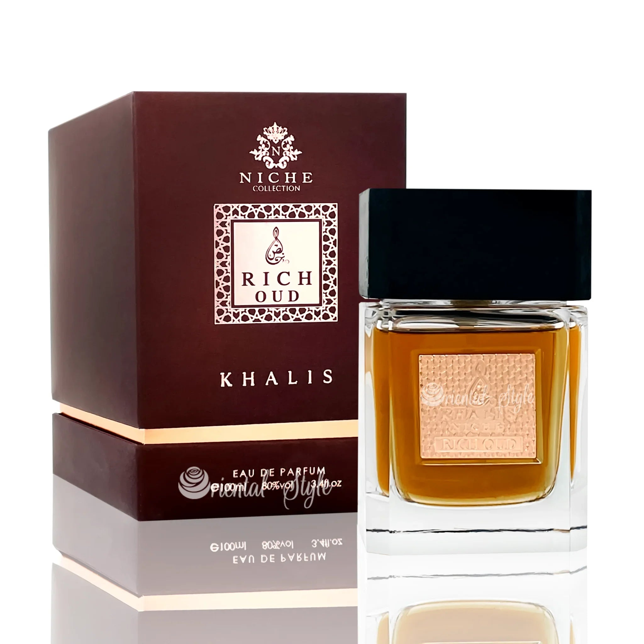 Parfüm Rich Oud Niche Collection Eau de Parfum 100ml Spray von Khalis Khalis | Oriental-Style