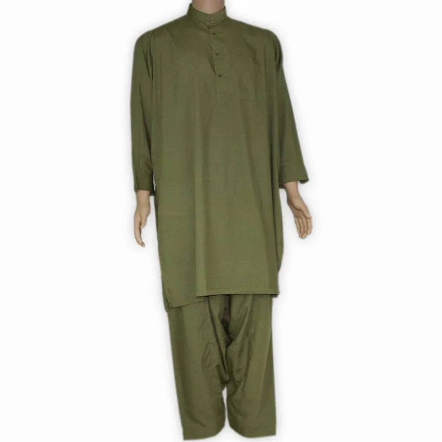 Salwar Kameez Herren - Khakigrün Oriental-Style | Oriental-Style