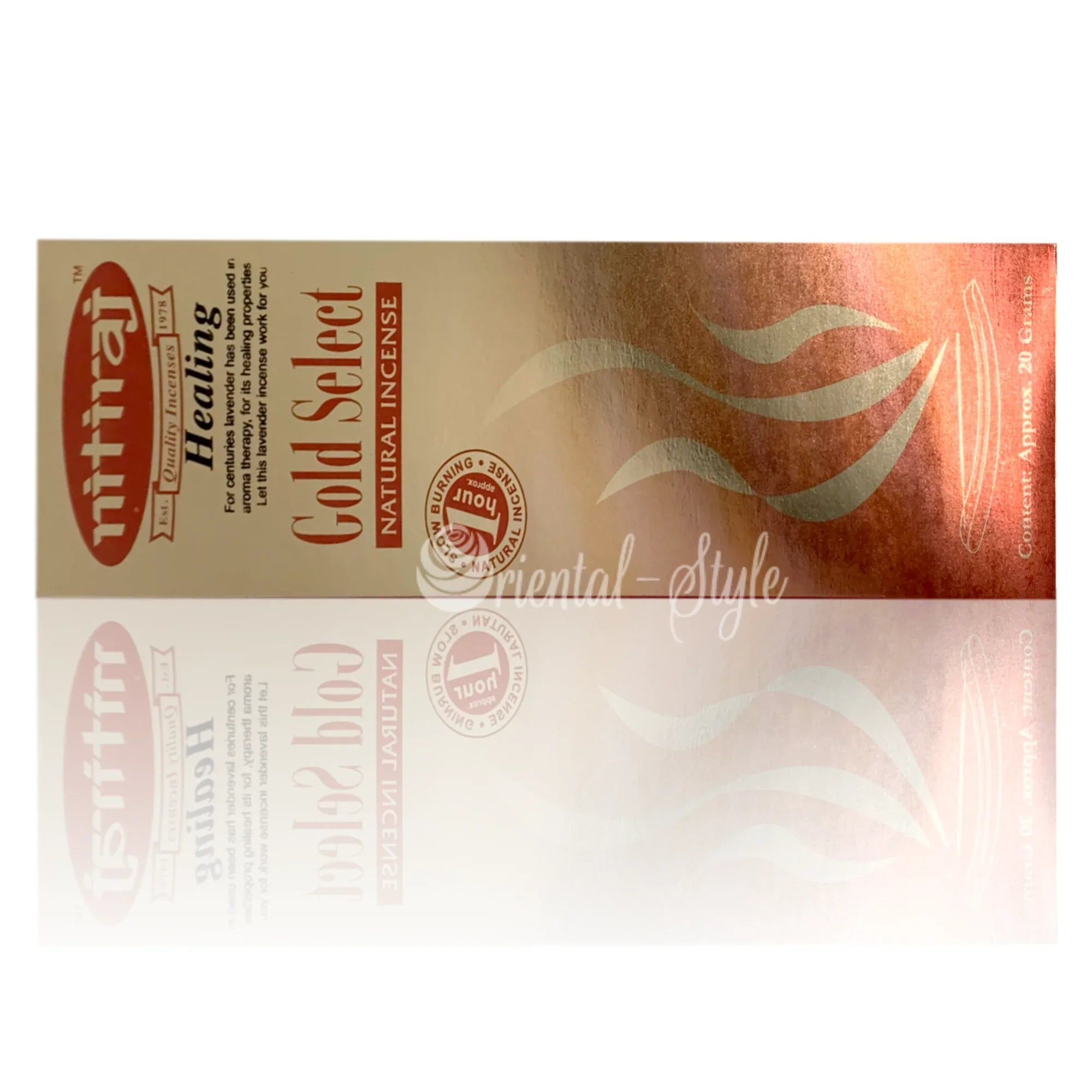 Premium Räucherstäbchen Nitiraj Gold Select Healing(20g) Nitiraj | Oriental-Style