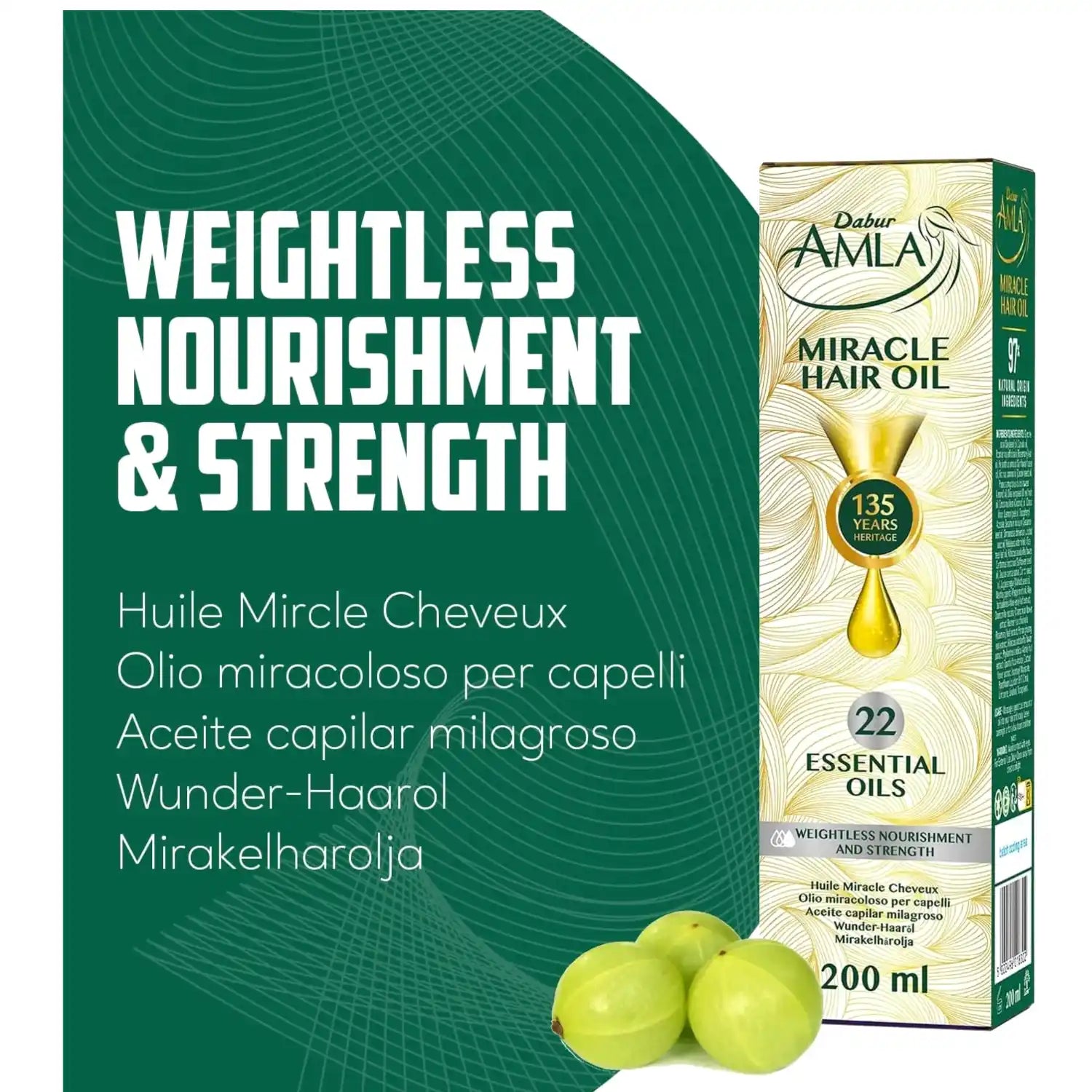 Dabur Amla Miracle Oil – Haaröl mit 22 ayurvedischen Ölen 200ml Dabur | Oriental-Style