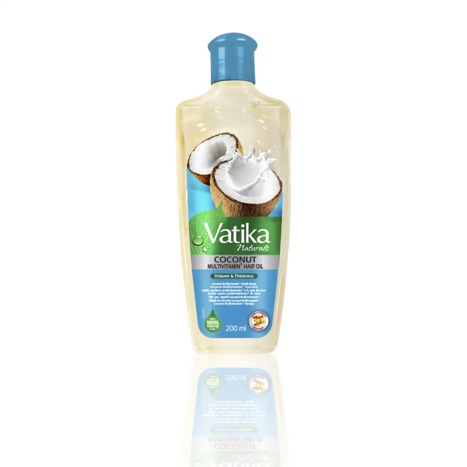 Dabur Vatika Naturals Coconut hair oil with henna and castor oil (200ml)