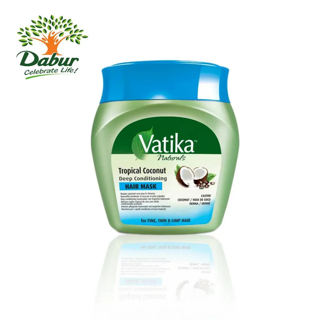 Dabur Haarkur Tropical Coconut mit Kokosnuss - Nachhaltige Pflege mit Tiefenwirkung 1000g Vatika | Oriental-Style