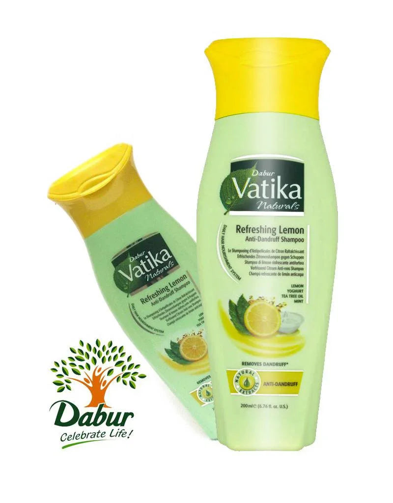 Dabur Naturals Shampoo - Refreshing Lemon Anti-Schuppen (200ml) Vatika | Oriental-Style