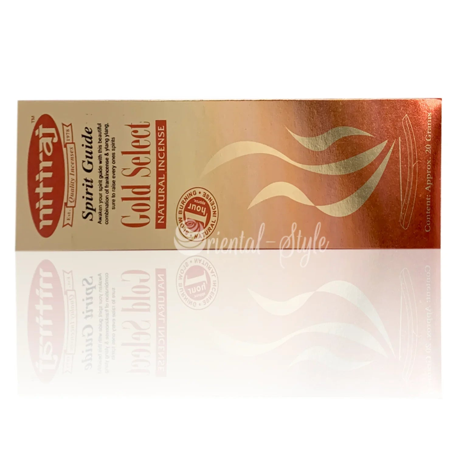 Premium Räucherstäbchen Nitiraj Gold Select Spirit Guide (20g) Nitiraj | Oriental-Style