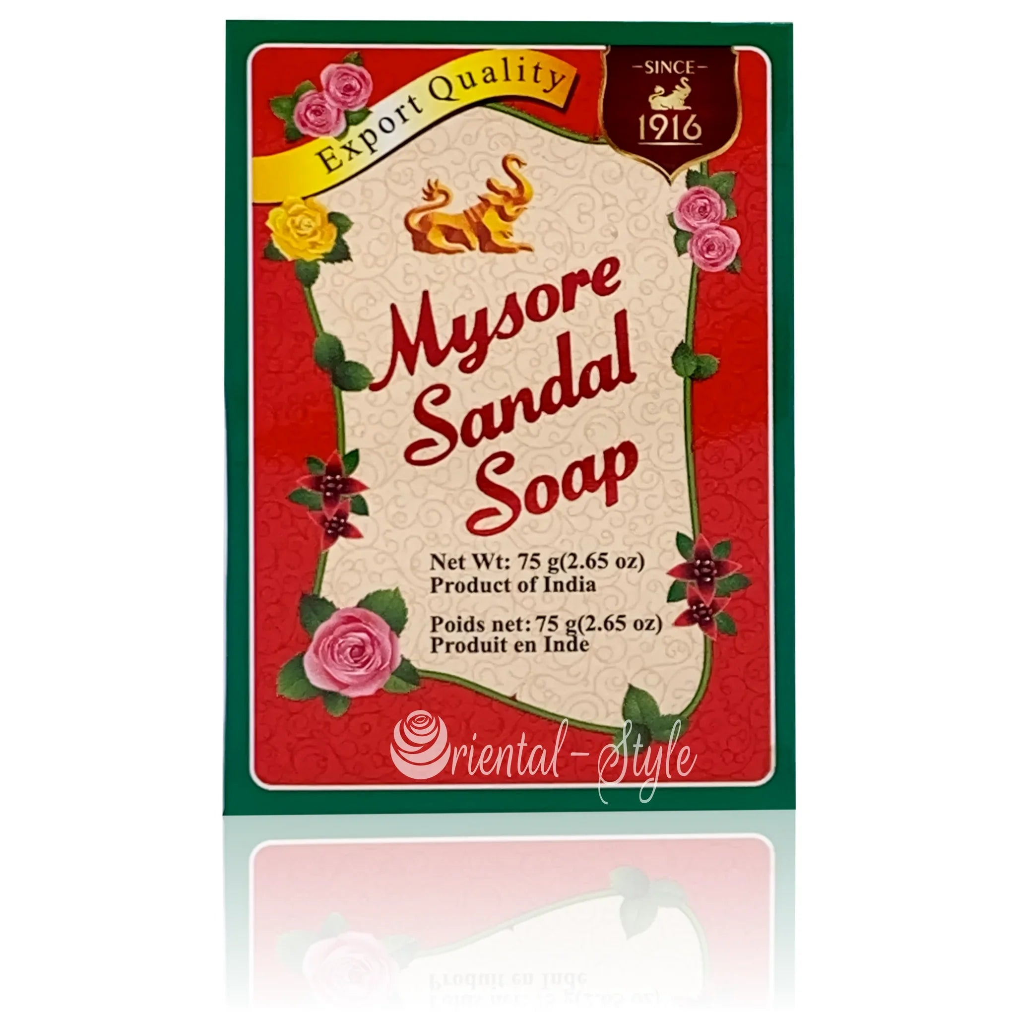 Mysore Sandelholz Seife - Rein pflanzlich (75g) Oriental-Style | Oriental-Style