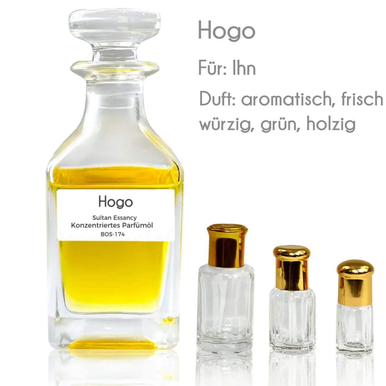Parfümöl Hogo von Sultan Essancy - Parfüm ohne Alkohol – Duft von Oriental - Style | oriental - style.de