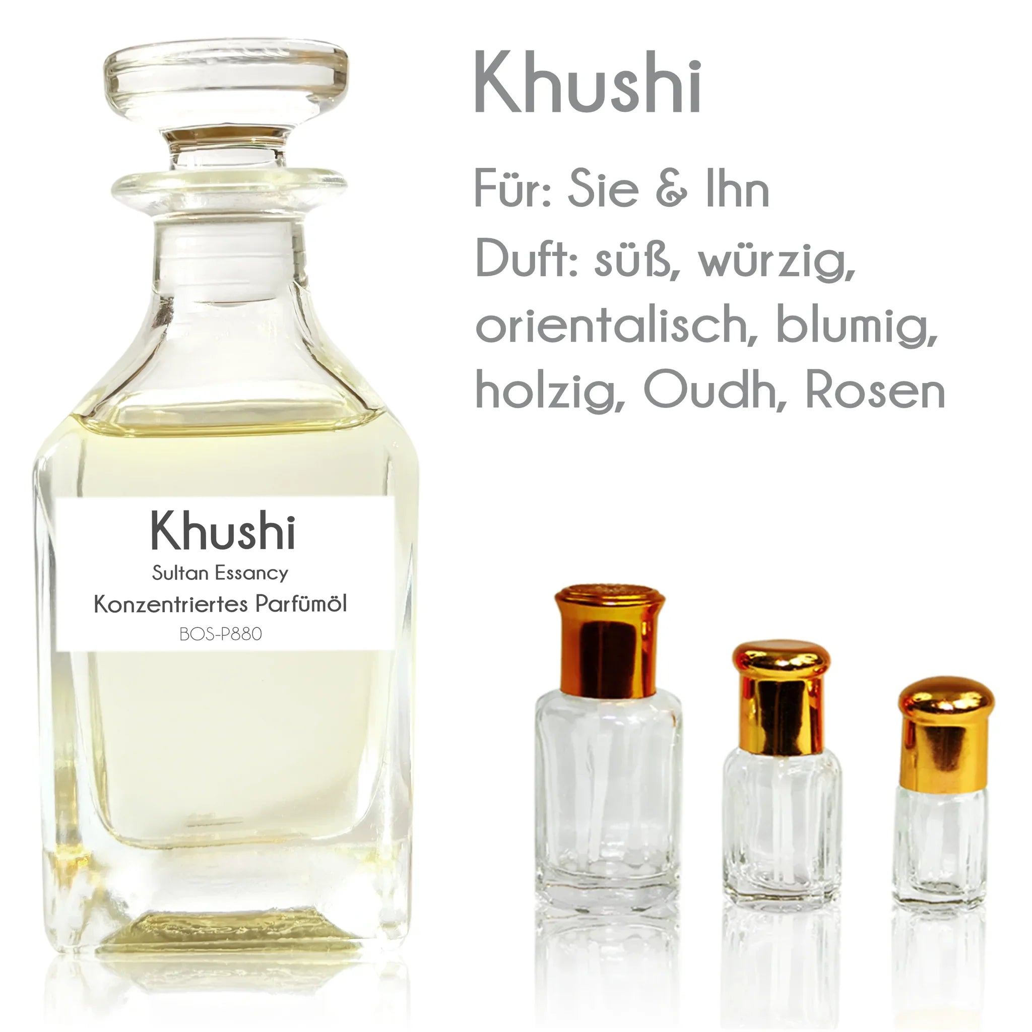 Parfümöl Khushi - Parfüm ohne Alkohol Sultan Essancy | Oriental-Style