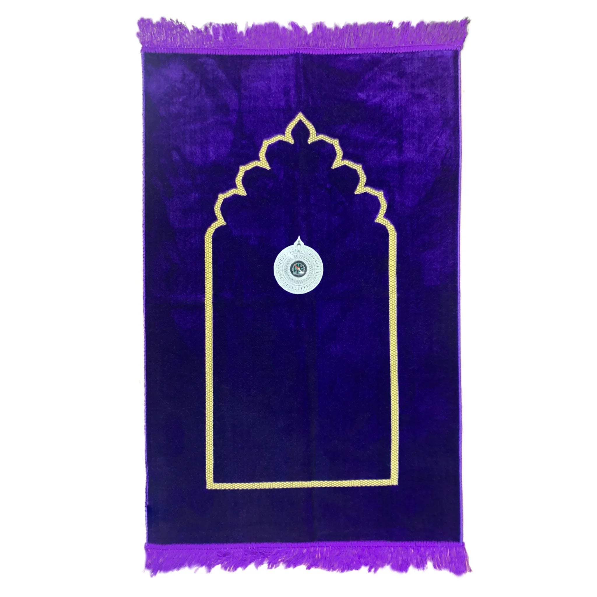 Gebetsteppich - Seccade in Violett mit Kompass Oriental-Style | Oriental-Style
