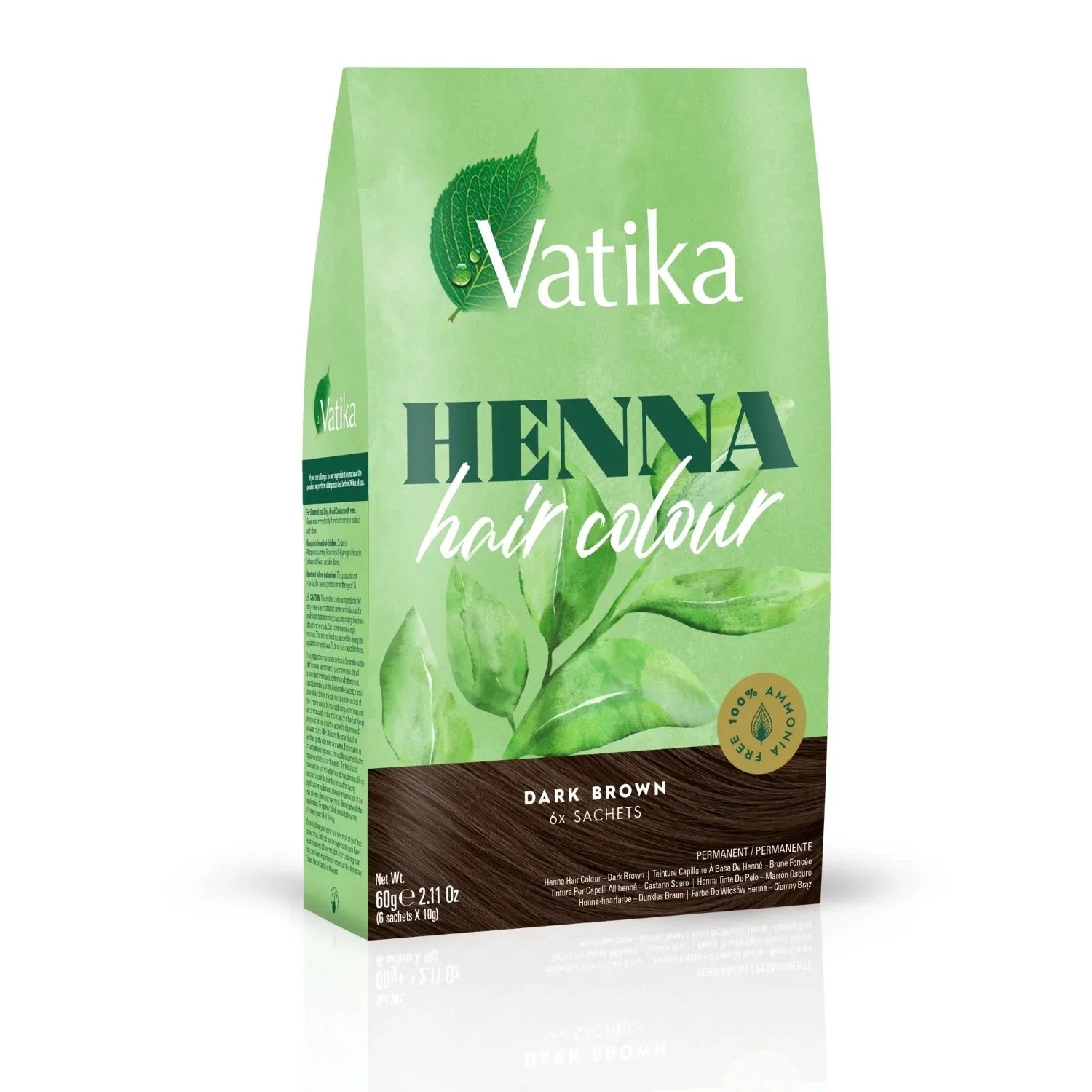 Vatika Henna Haarfarbe Dunkelbraun 60g Vatika | Oriental-Style