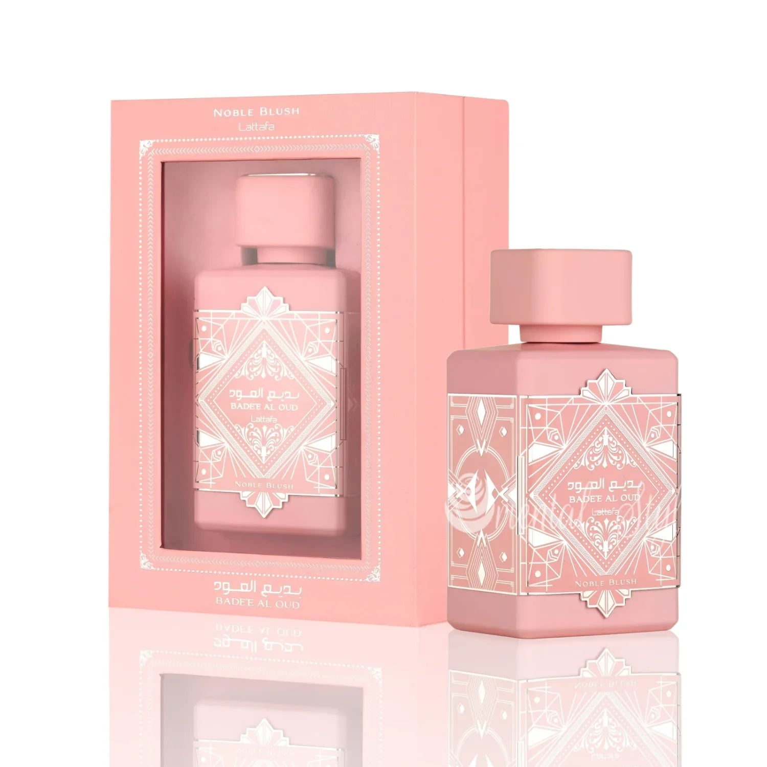 Noble Blush Lattafa Eau de Parfum Flakon und Verpackung 100ml