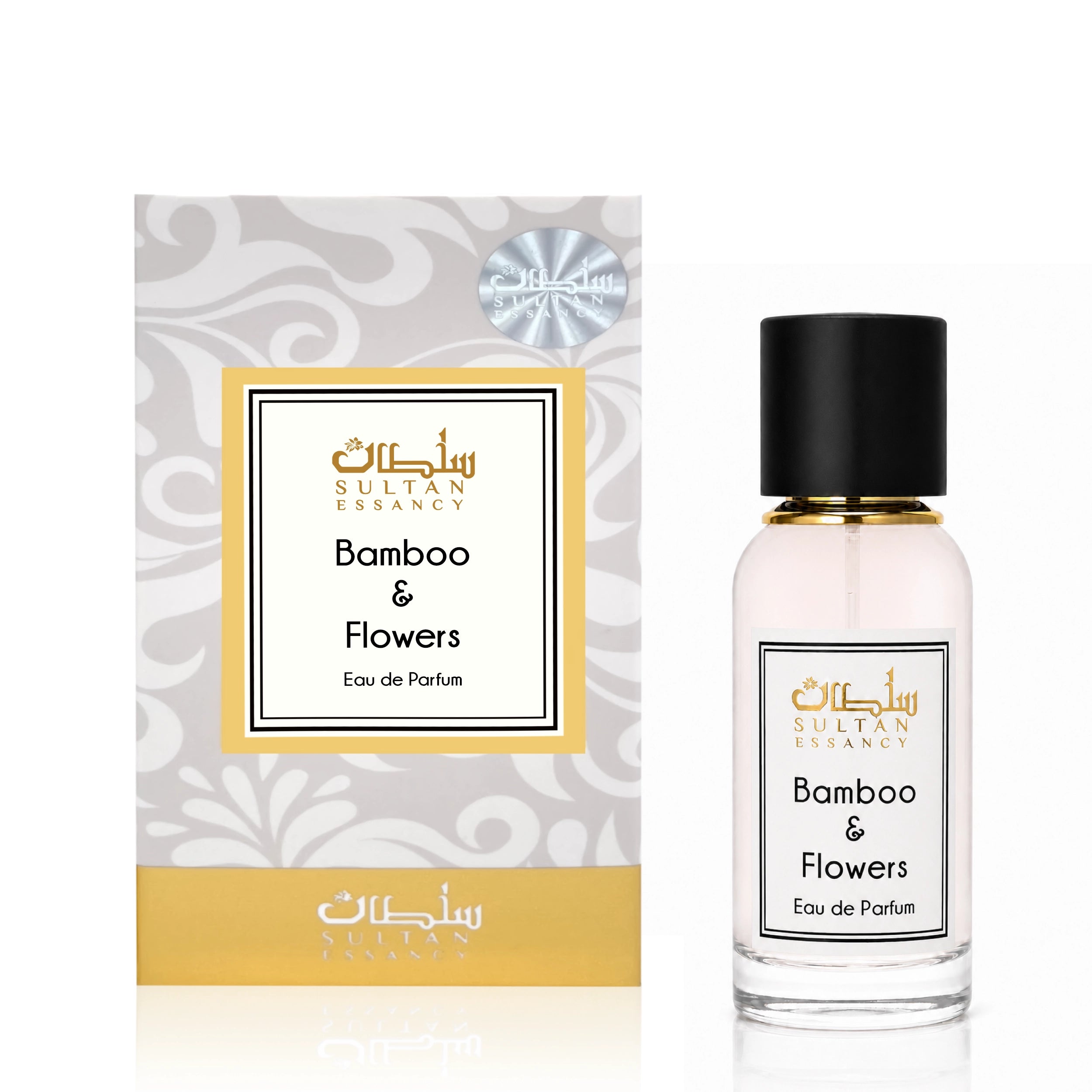 Bamboo & Flowers Damenparfüm von Sultan Essancy mit Flakon und Verpackung