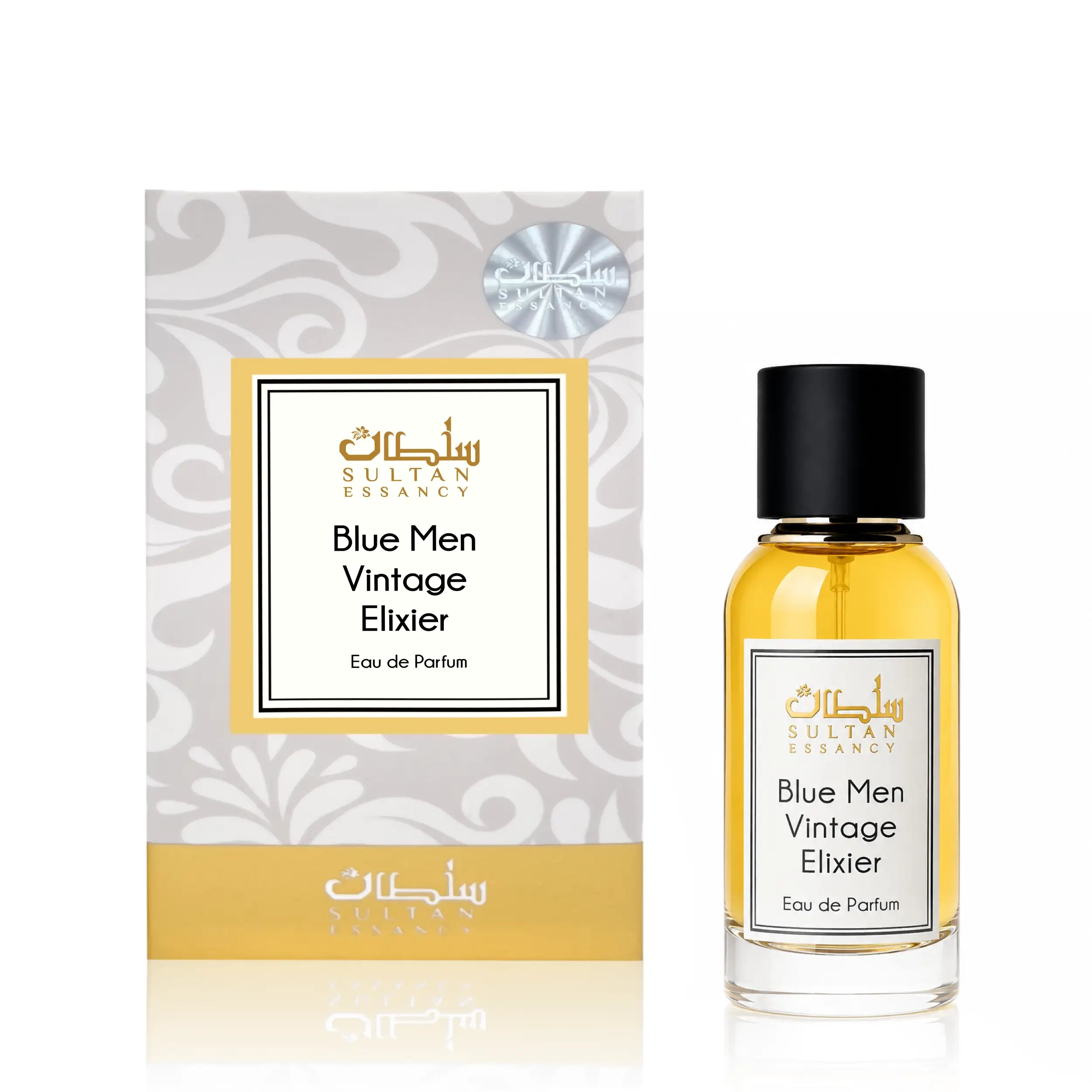 Blue Men Vintage Elixier Herren Eau de Parfum von Sultan Essancy mit Vanille, Honig, Tonkabohne und Tabak